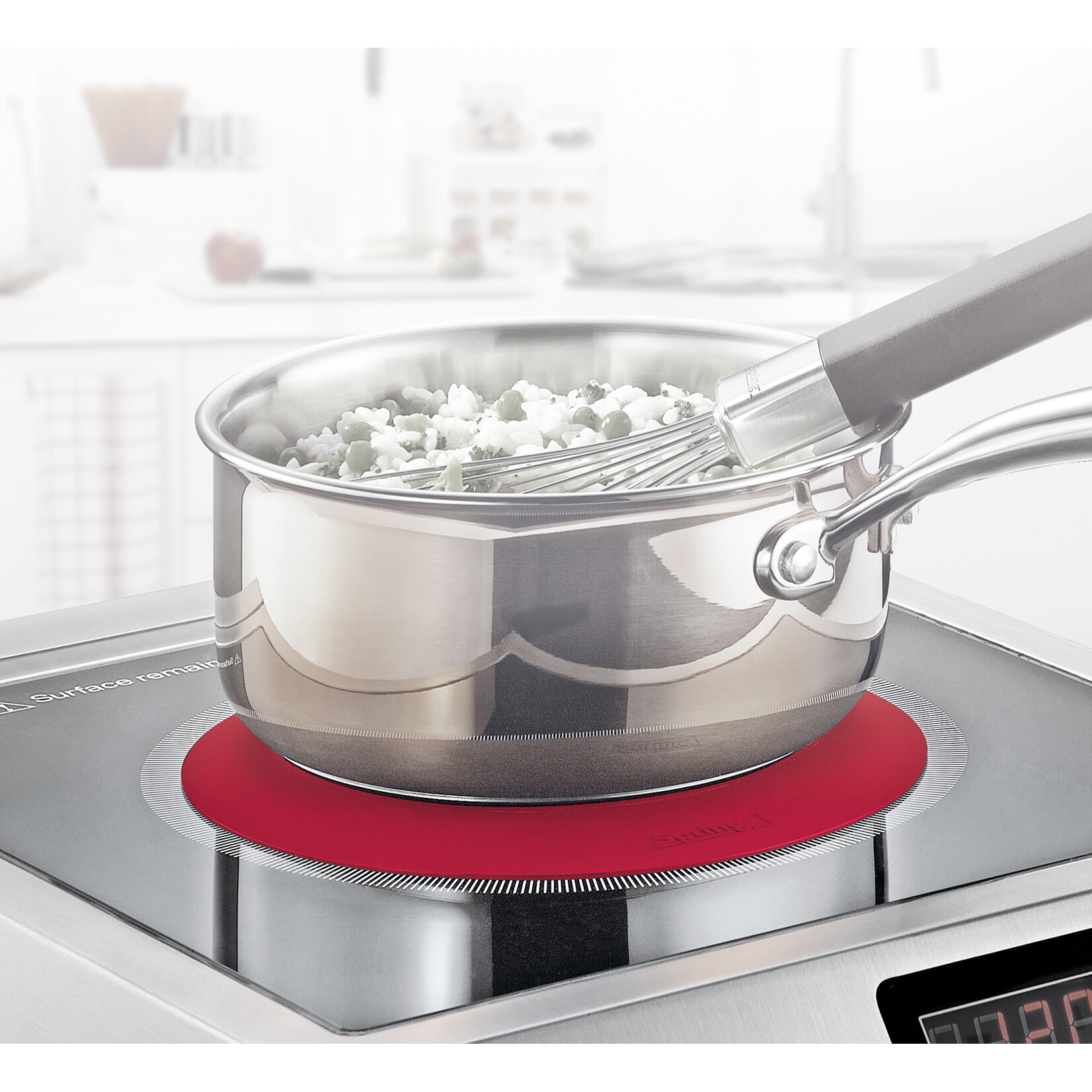 Spring set-2 18 cm inductieplaatbeschermers rood Spring plaatbescherming 2 stuks 18 cm Spring 20944115618