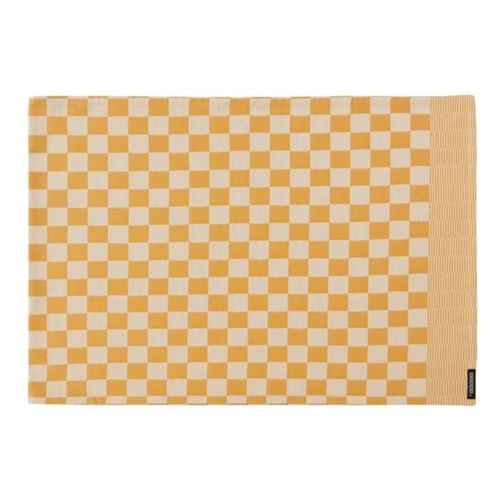 Ddddd DDDDD. Tafelkleed 140 x 240 mm Barbeque Ochre okergeel 100 % Katoen DDDDD A96294