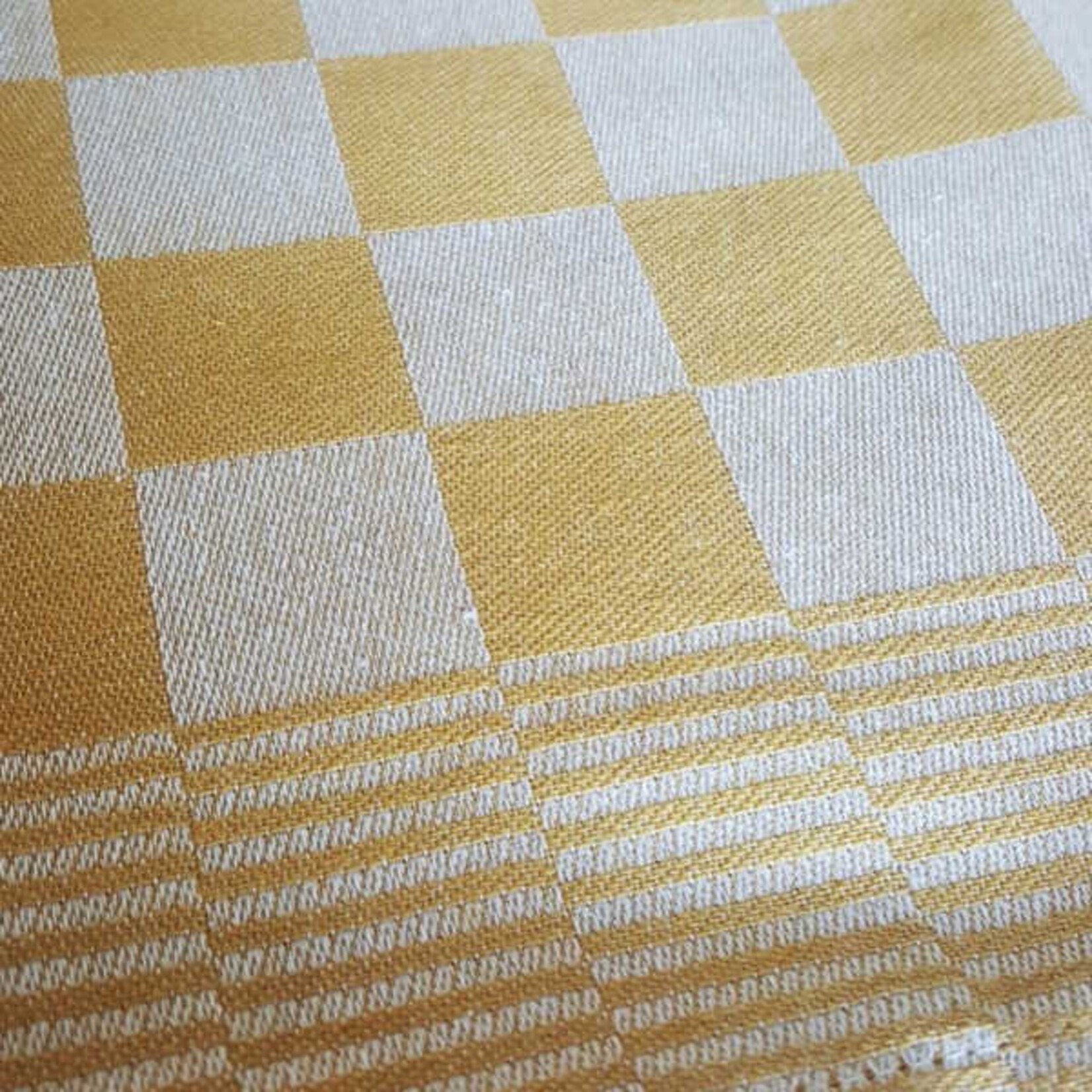 Ddddd DDDDD. Tafelkleed 140 x 240 mm Barbeque Ochre okergeel 100 % Katoen DDDDD A96294