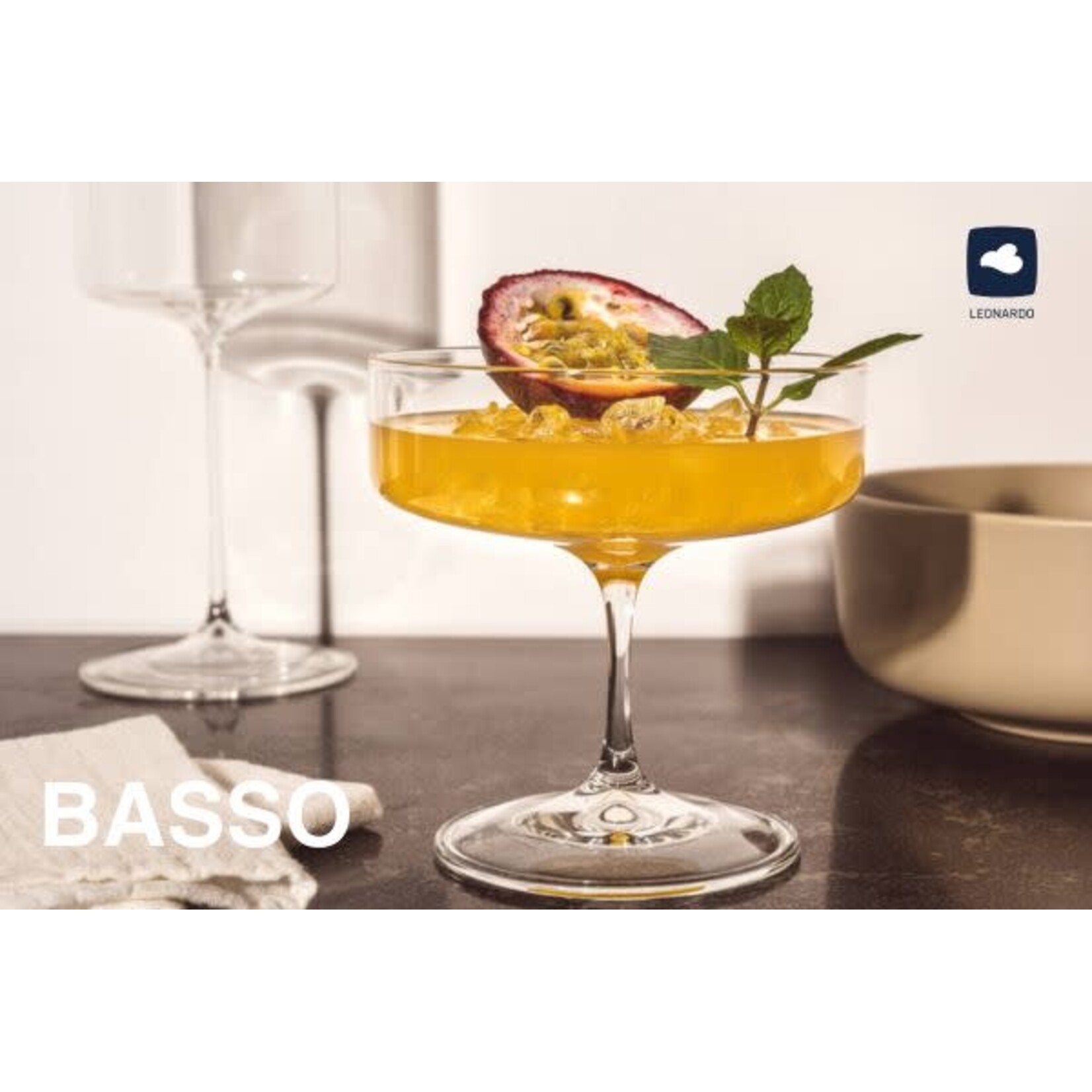 Leonardo Loving Glass Leonardo Basso set-2 320 ml bowls on foot champagne coupes Leonardo Basso 036578