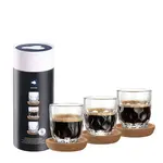 Leonardo Loving Glass Leonardo Gocce koker met 3 verschillende espresso glazen en kurken onderzetters Leonardo 055190