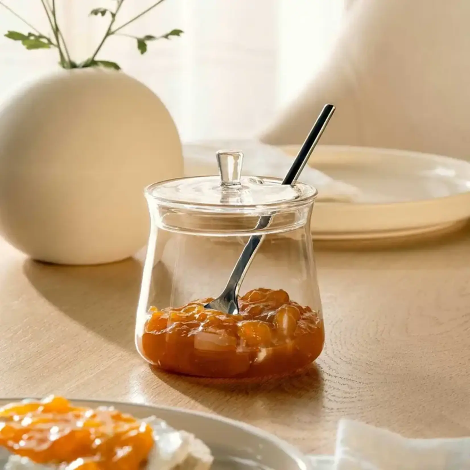 Leonardo Loving Glass Leonardo Giorno tin potje met deksel  0.25 liter 250 ml suiker pot Giorno Leonardo 077064