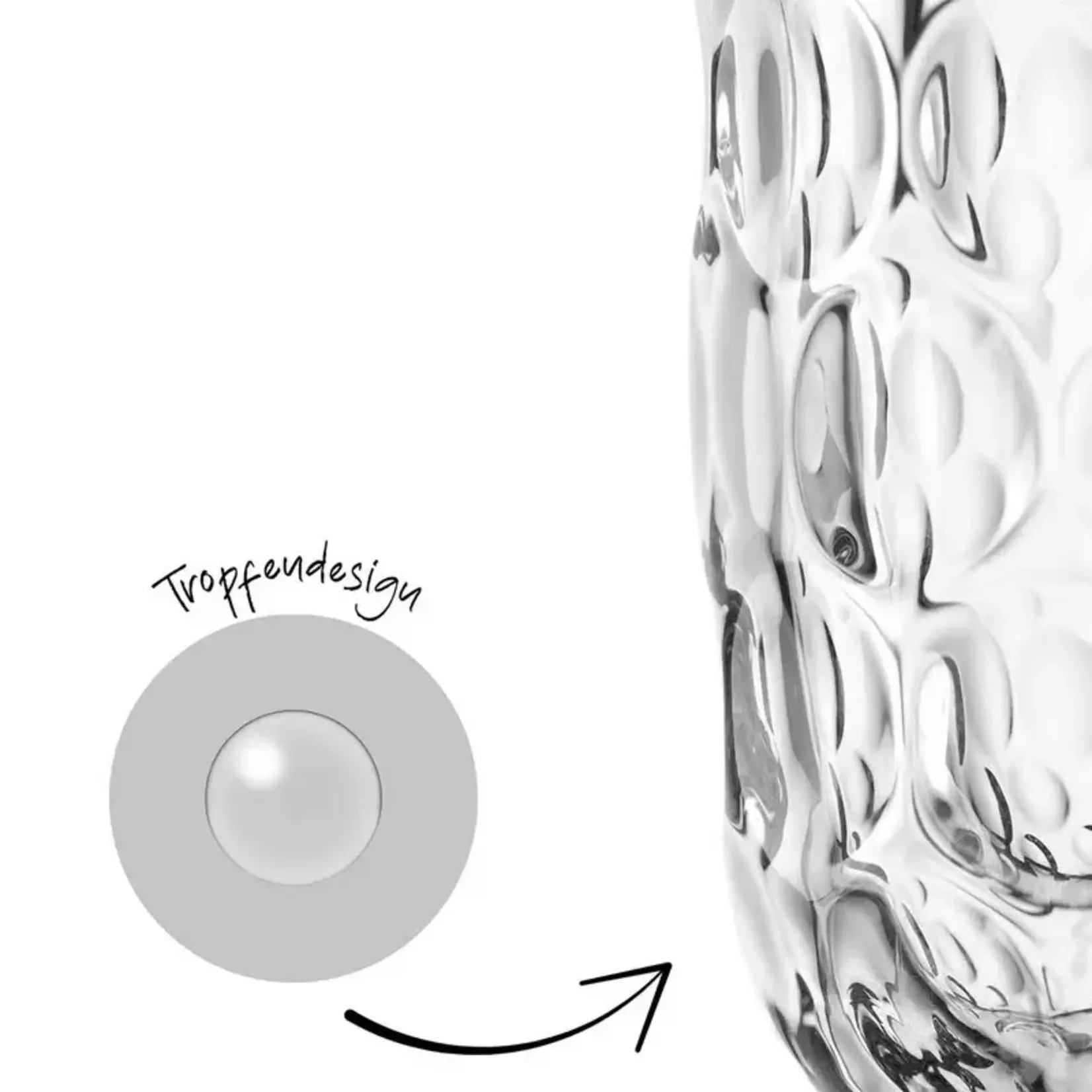 Leonardo Loving Glass Leonardo Gocce druppel 1 set-2 390 ml latte Macchiato glazen Leonardo 055187