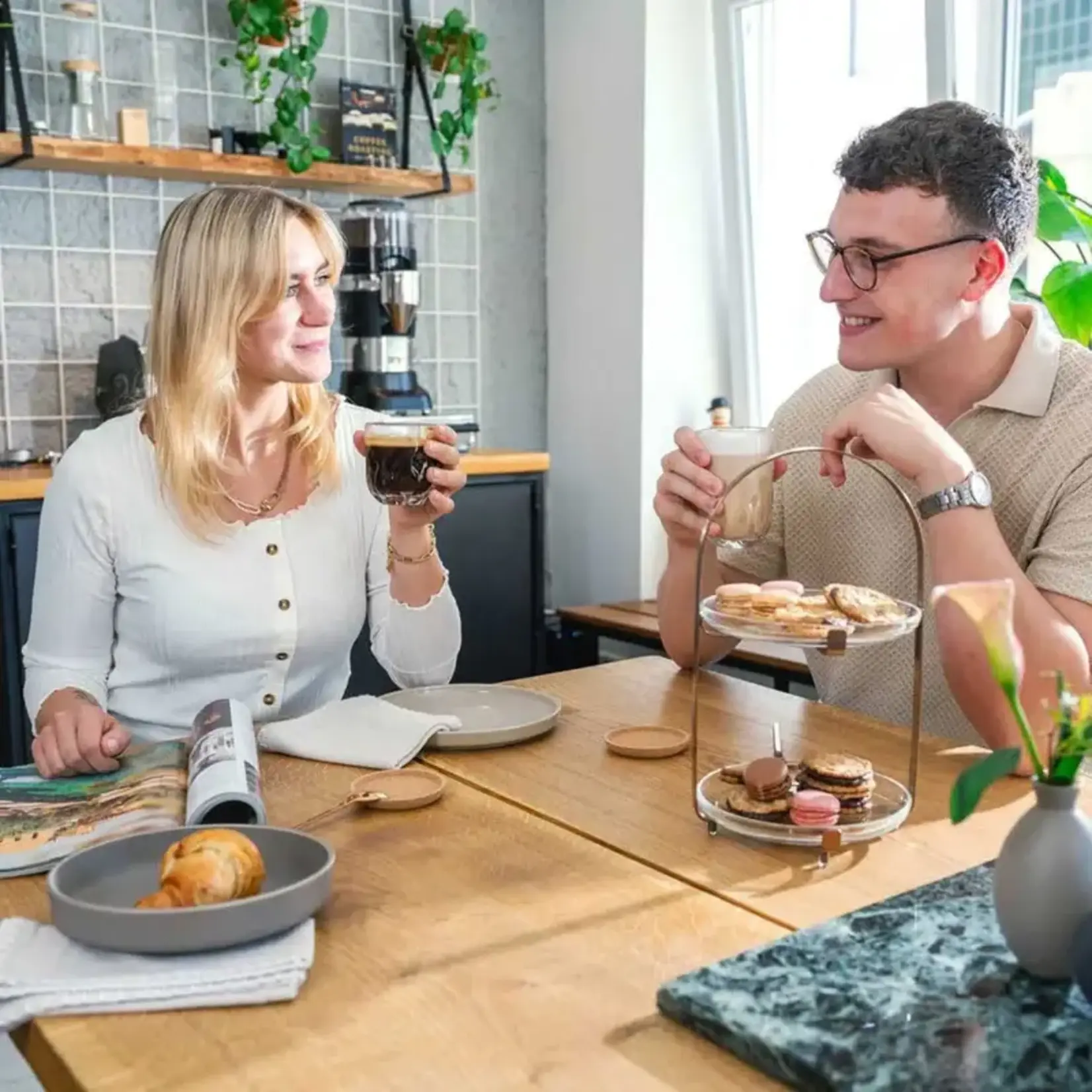 Leonardo Loving Glass Leonardo Gocce druppel 2 set-2 390 ml latte Macchiato glazen Leonardo 055188