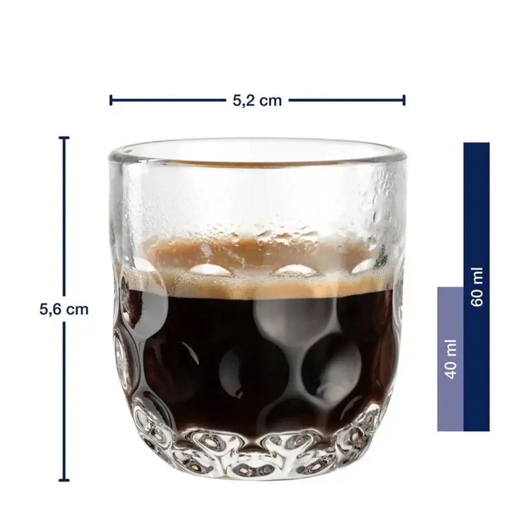 Leonardo Loving Glass Leonardo Gocce druppel 1 set-2 90 ml Espresso glazen Leonardo 055179