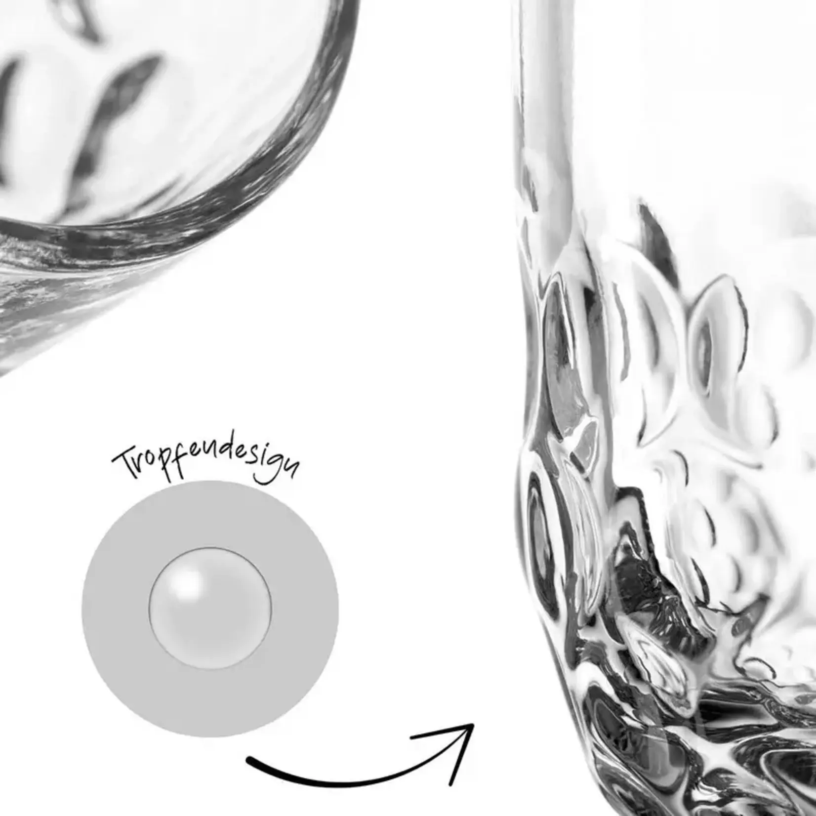 Leonardo Loving Glass Leonardo Gocce druppel 1 set-2 90 ml Espresso glazen Leonardo 055179