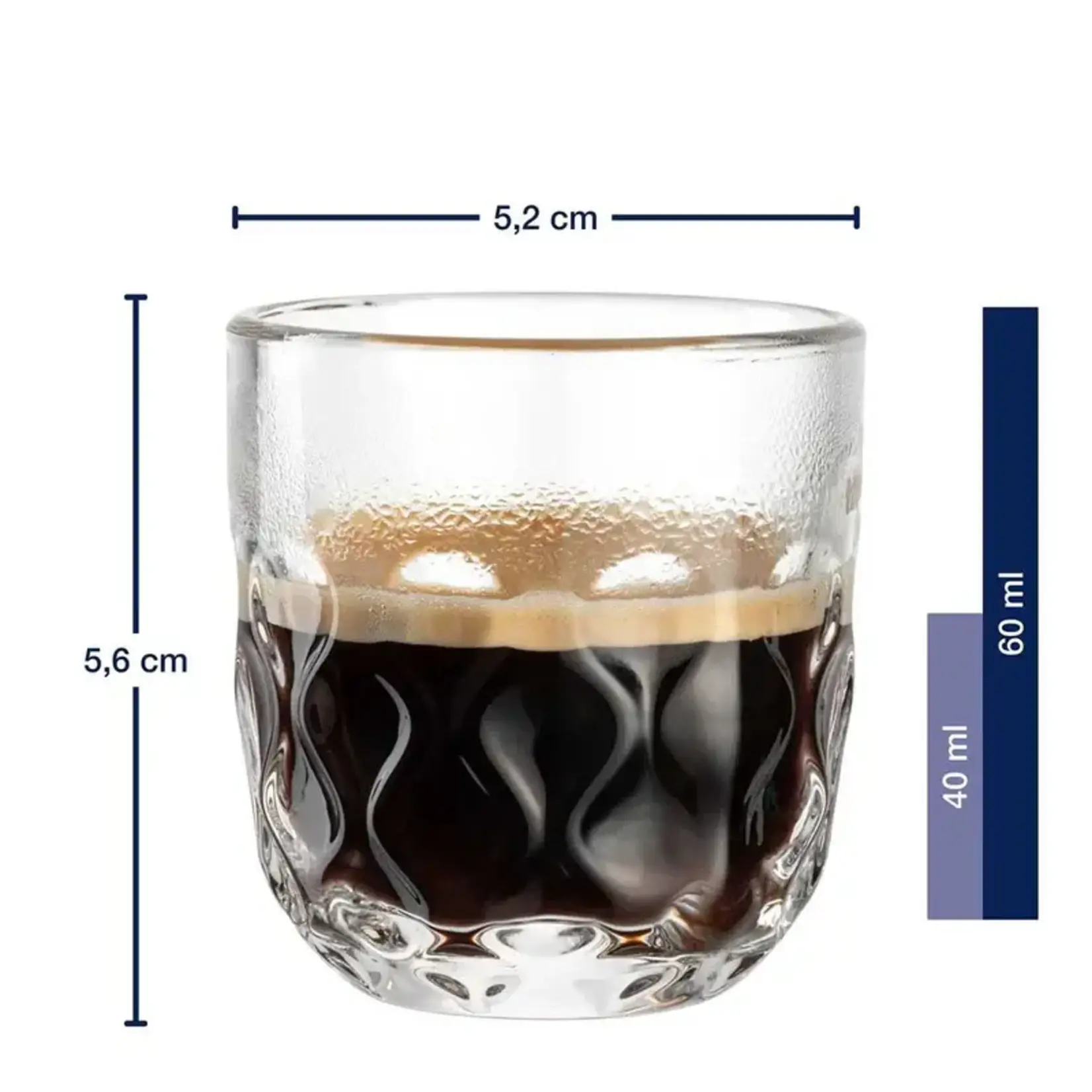 Leonardo Loving Glass Leonardo Gocce druppel 2 set-2 90 ml Espresso glazen Leonardo 055180