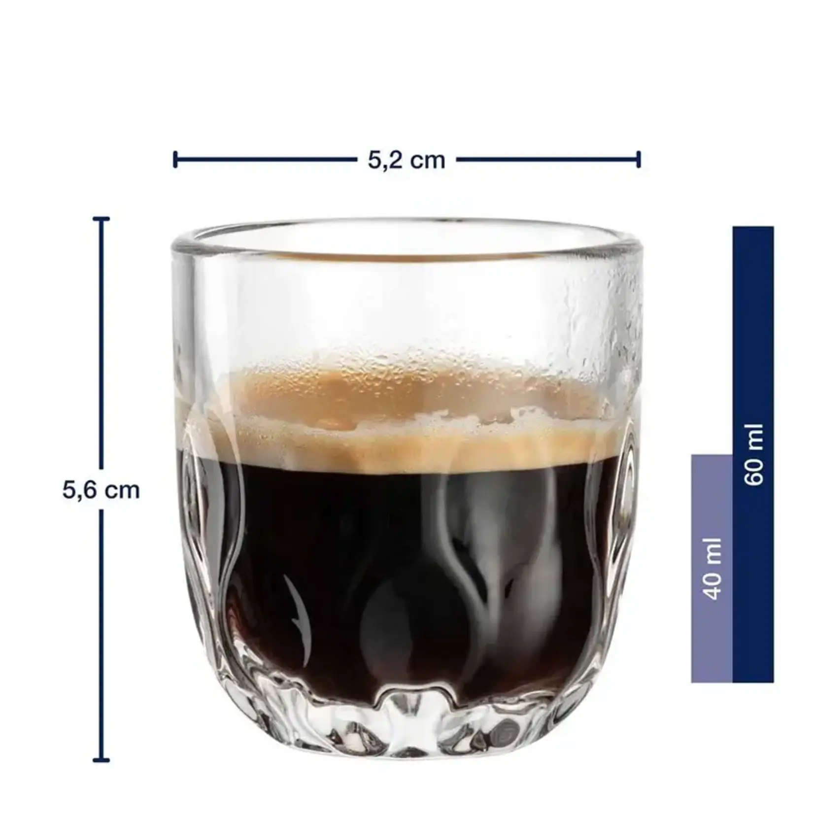 Leonardo Loving Glass Leonardo Gocce druppel 3 set-2 90 ml Espresso glazen Leonardo 055181