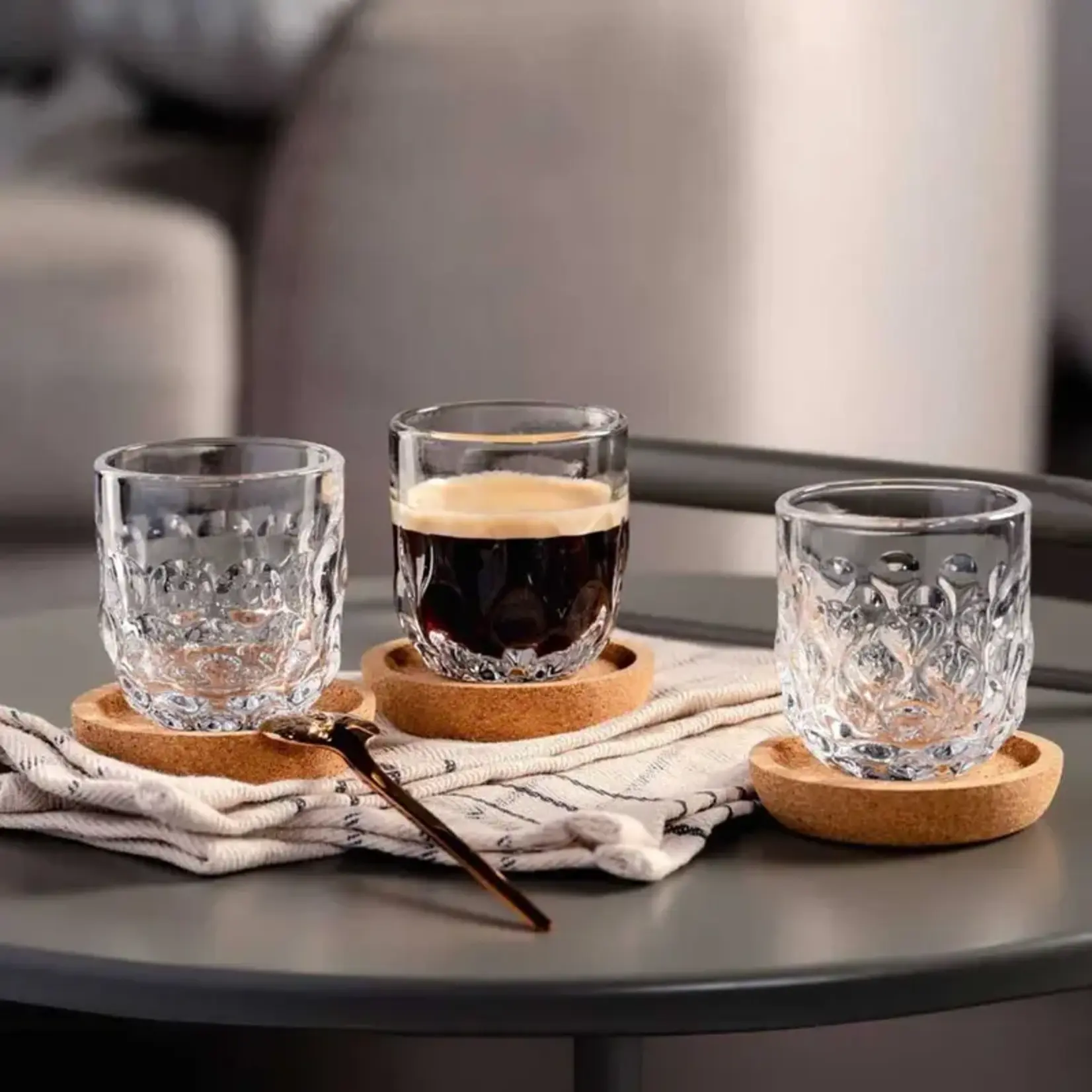 Leonardo Loving Glass Leonardo Gocce druppel 3 set-2 90 ml Espresso glazen Leonardo 055181