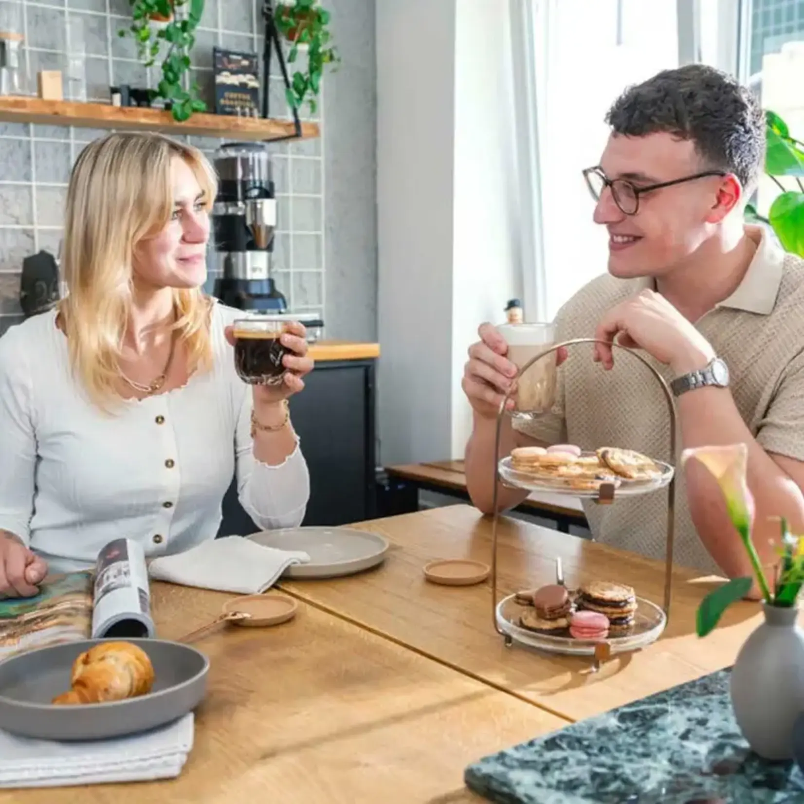 Leonardo Loving Glass Leonardo Gocce set-4 Ø 9 cm kurken onderzetters Leonardo 057172