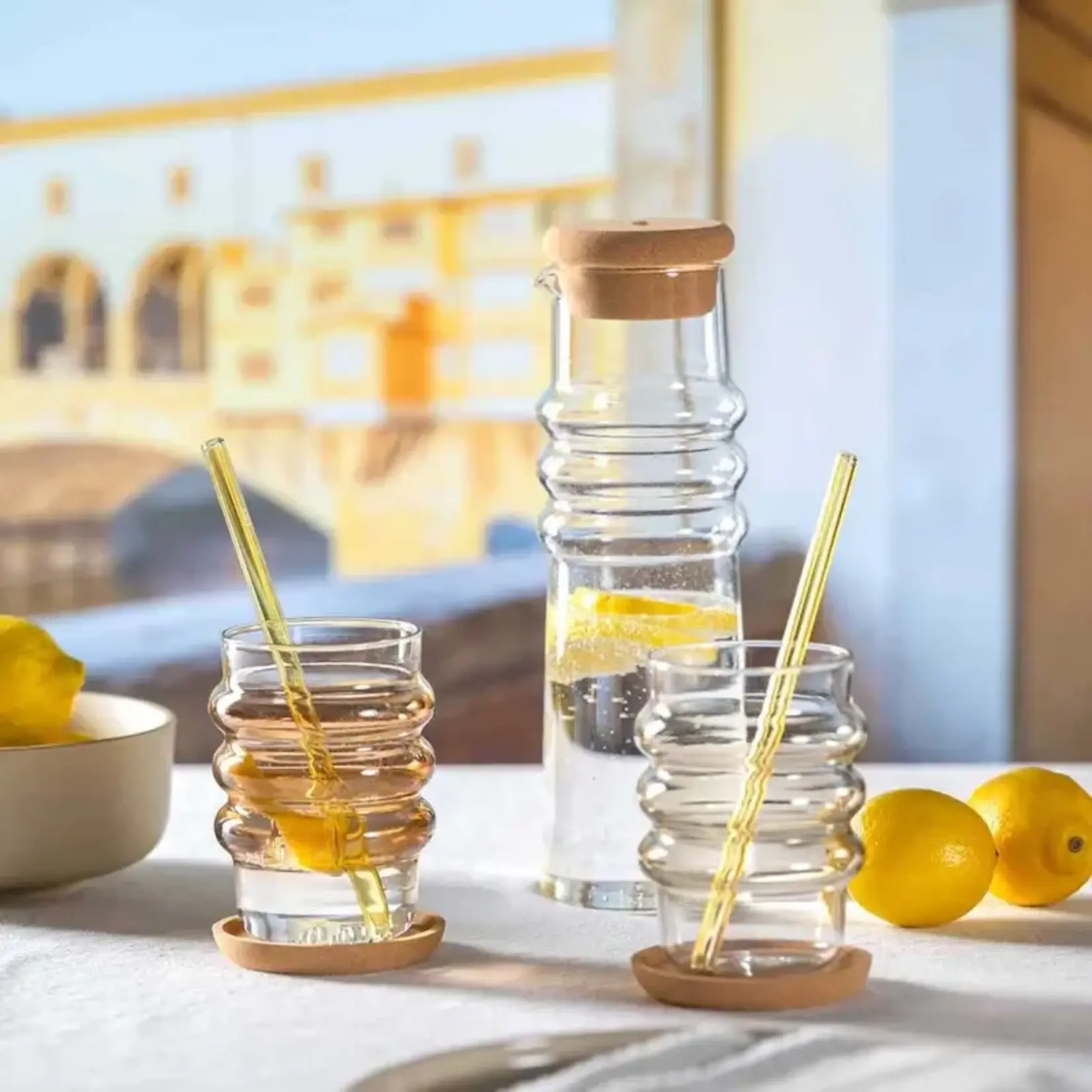 Leonardo Loving Glass Leonardo Gocce set-4 Ø 9 cm kurken onderzetters Leonardo 057172