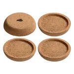 Leonardo Loving Glass Leonardo Gocce set-4 Ø 6 cm kurken onderzetters Leonardo 057173