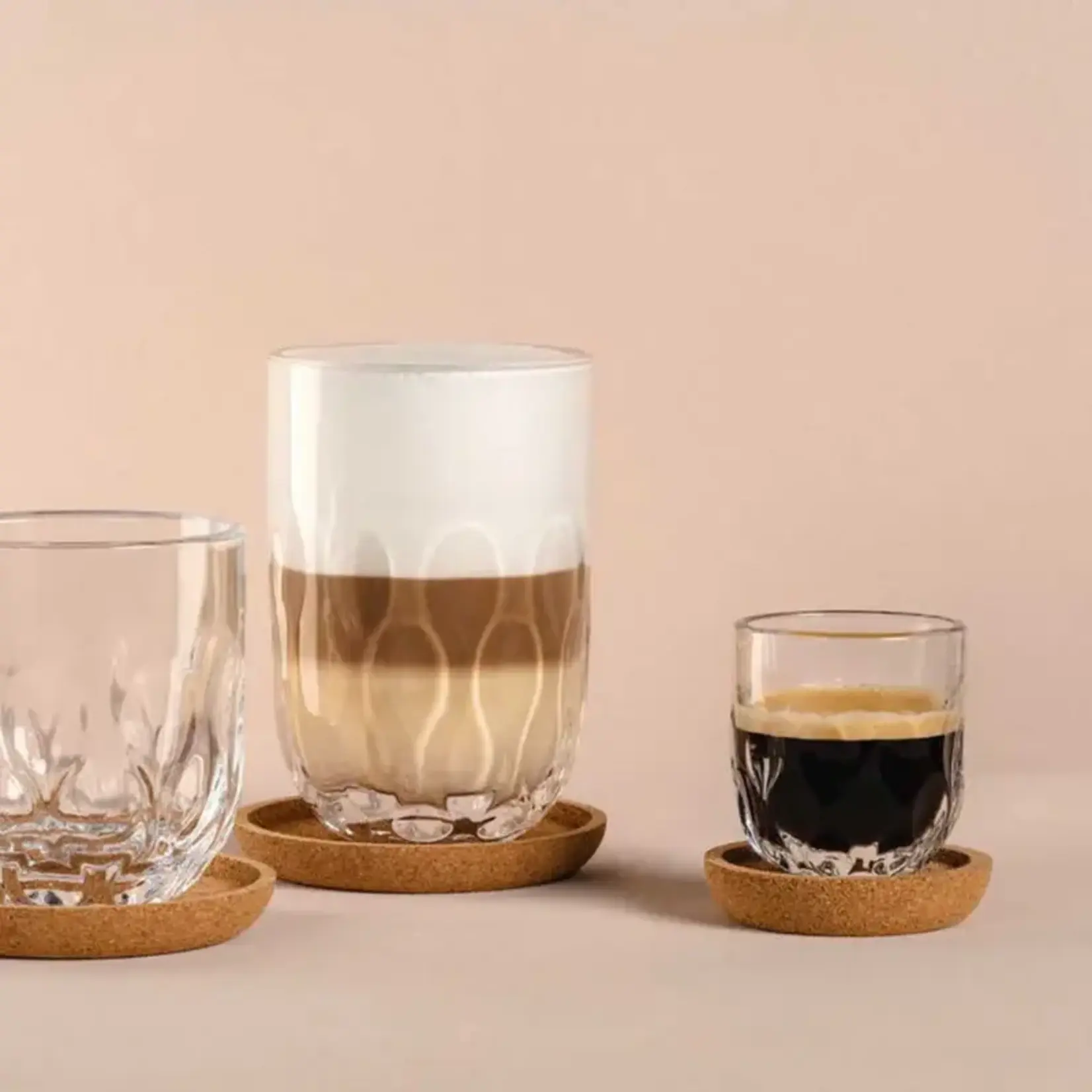 Leonardo Loving Glass Leonardo Gocce set-4 Ø 6 cm kurken onderzetters Leonardo 057173