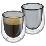 Cilio Grijs 80 ml espresso glas set-2 dubbelwandig Cilio Verona espresso glas Cilio 292916