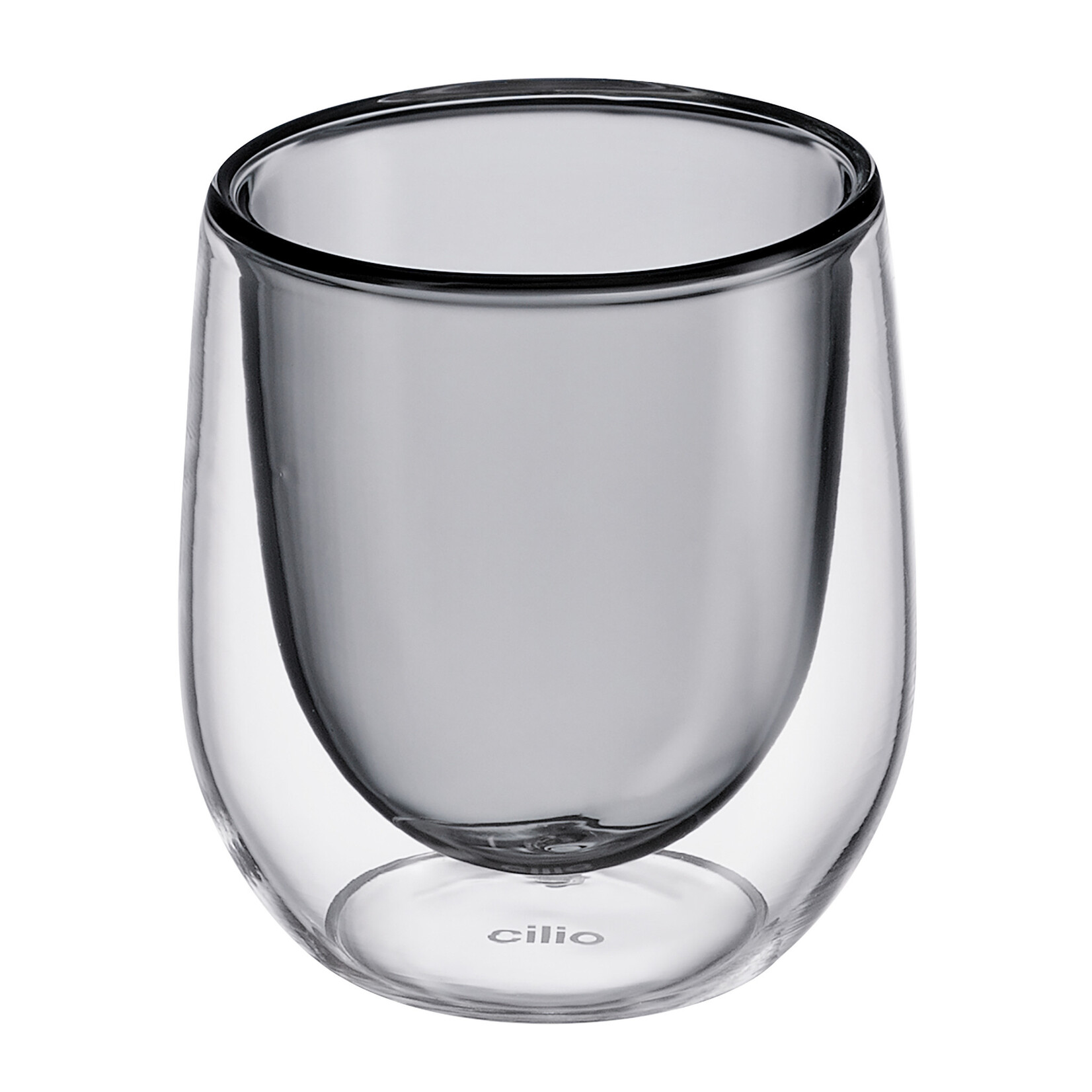 Cilio Grijs 80 ml espresso glas set-2 dubbelwandig Cilio Verona espresso glas Cilio 292916