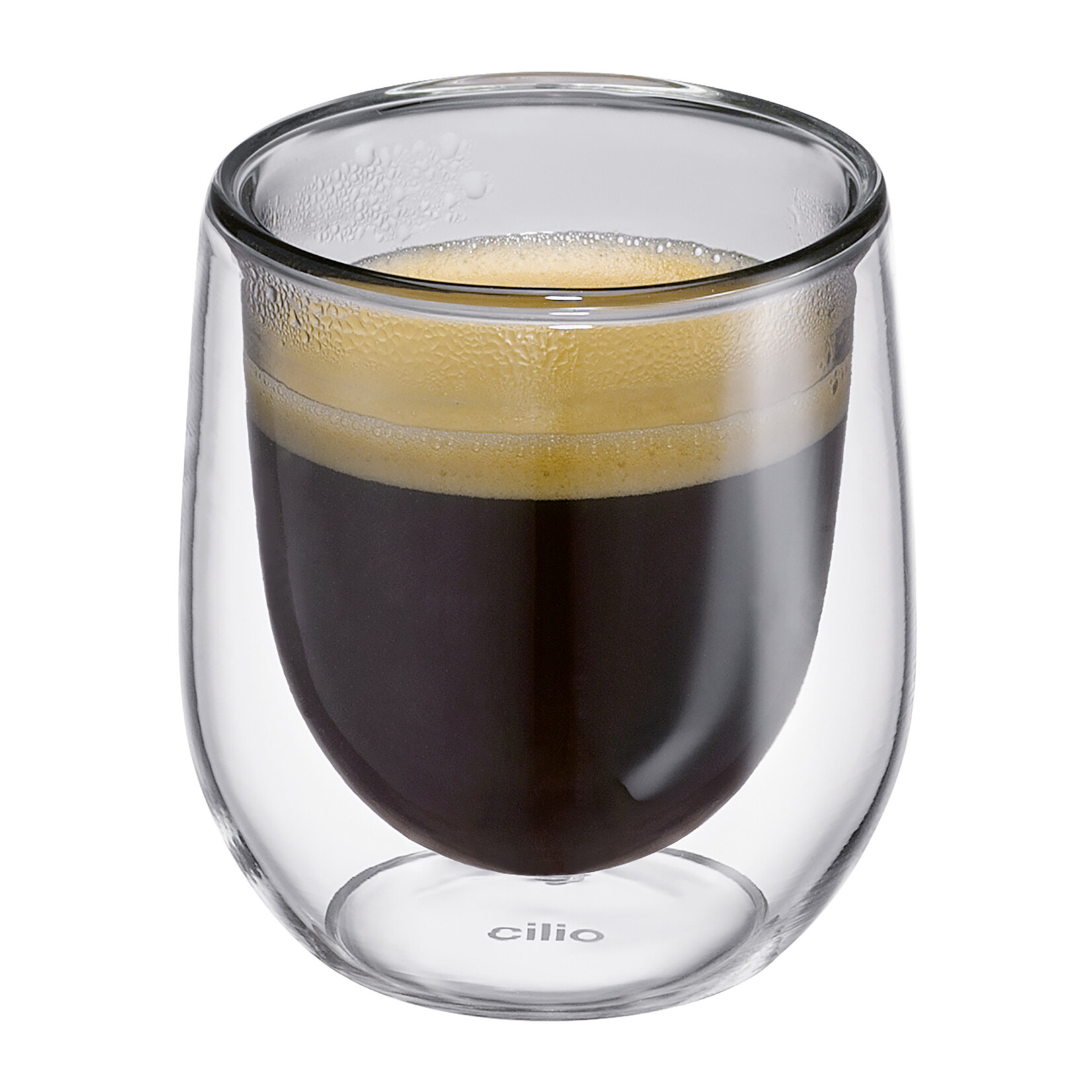 Cilio Grijs 80 ml espresso glas set-2 dubbelwandig Cilio Verona espresso glas Cilio 292916