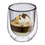 Cilio Grijs 150 ml koffie glas set-2 dubbelwandig Cilio Verona koffie glas Cilio 292923