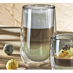 Cilio Grijs 350 ml Latte Macchiato glas set-2 dubbelwandig Cilio Verona Latte Macchiato glas Cilio 292947