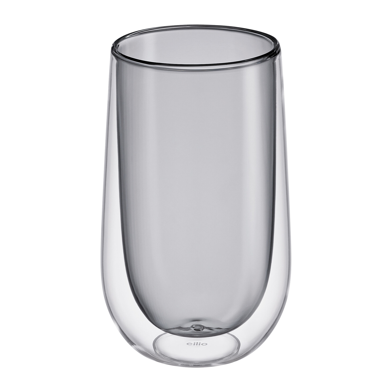Cilio Grijs 350 ml Latte Macchiato glas set-2 dubbelwandig Cilio Verona Latte Macchiato glas Cilio 292947