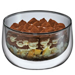 Cilio Grijs glas 400 ml schaaltje glas dubbelwandig Cilio Verona schaaltje 400 ml Cilio 292961