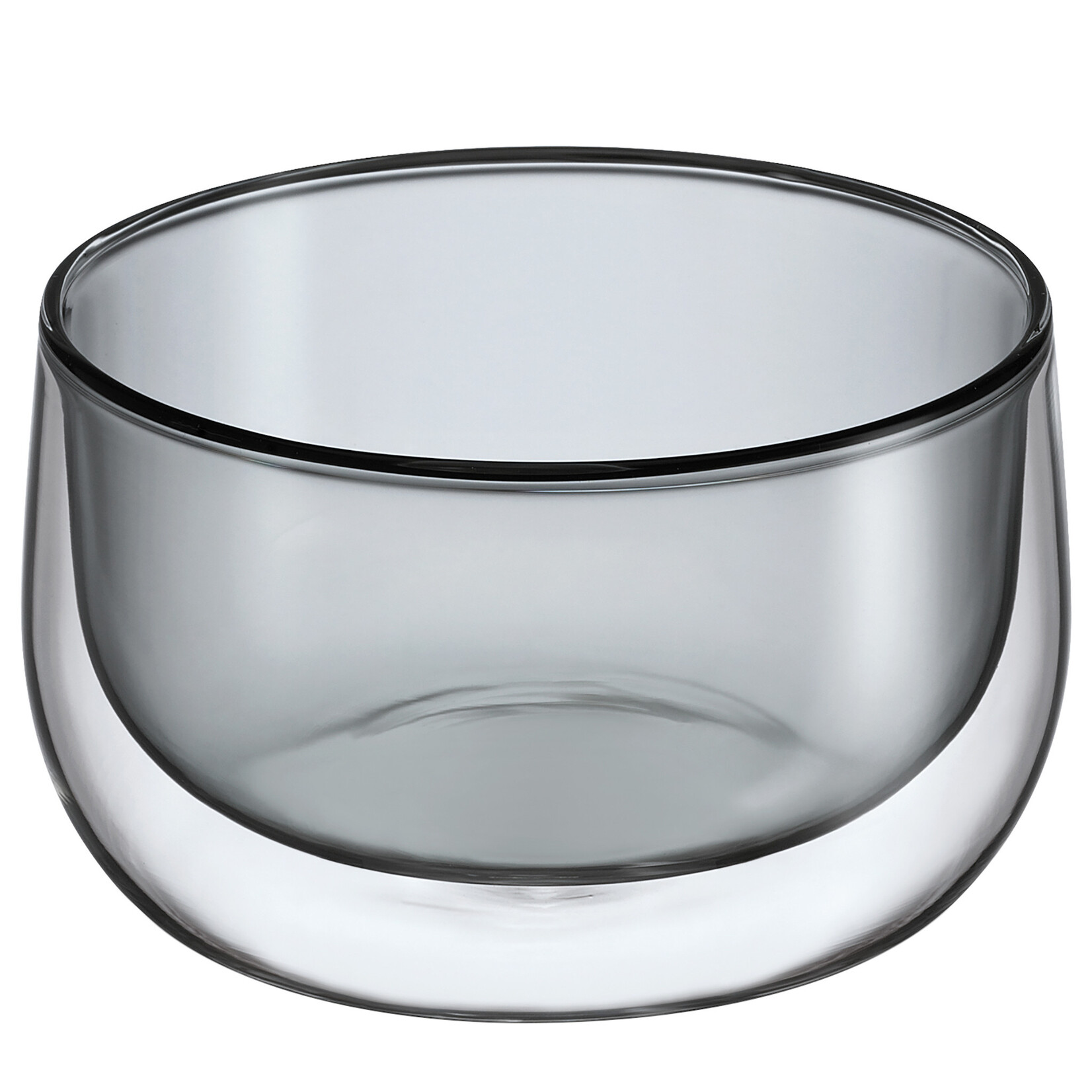 Cilio Grijs glas 400 ml schaaltje glas dubbelwandig Cilio Verona schaaltje 400 ml Cilio 292961