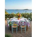 The NapKing The NapKing Flora Rosa tafelkleed 180 x 360 cm Linnen Premium Flora Rosa 180 x 360