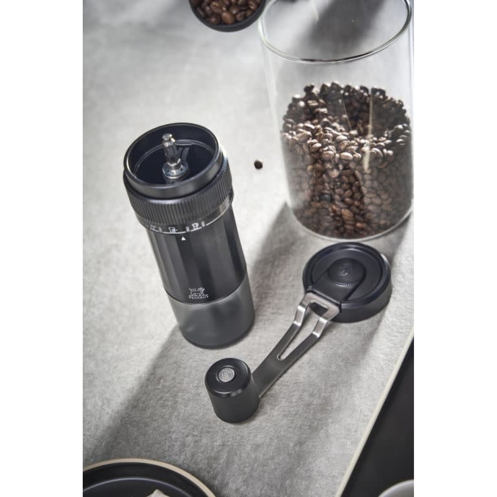 Peugeot Peugeot Presto handmatige koffiemolen met symbolen die maalgraad aangeven Peugeot 42439