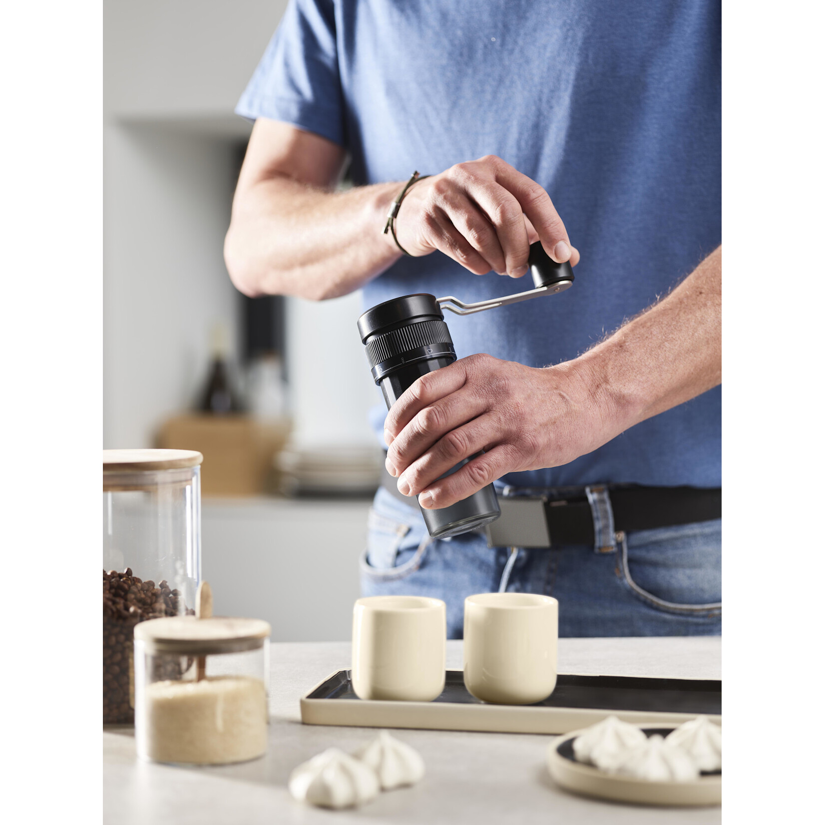 Peugeot Peugeot Presto handmatige koffiemolen met symbolen die maalgraad aangeven Peugeot 42439