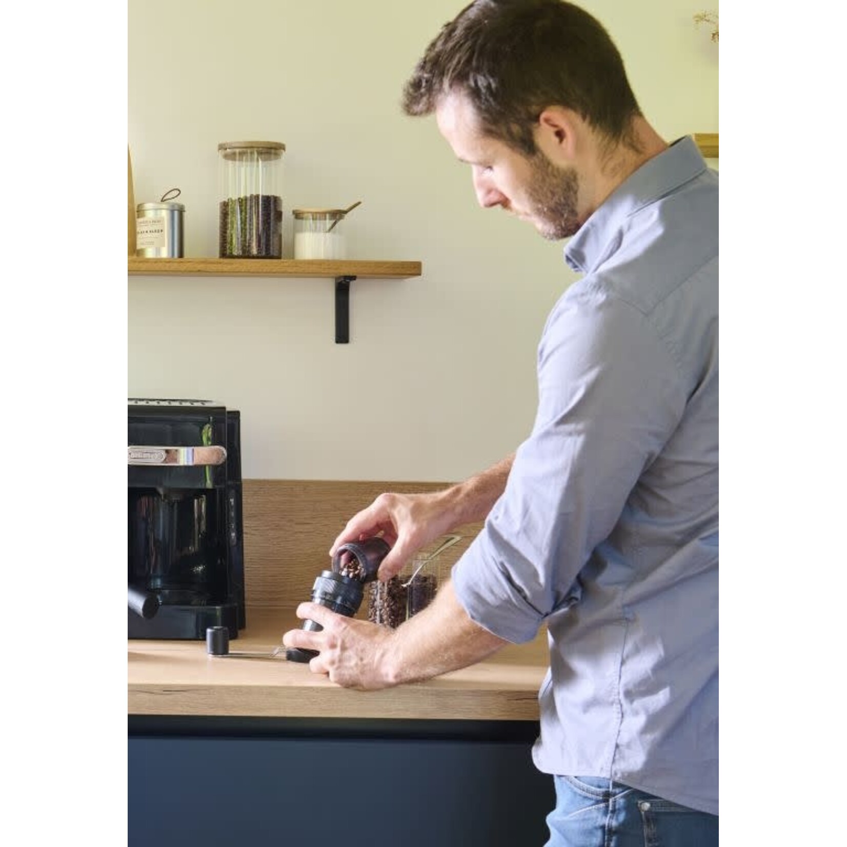 Peugeot Peugeot Presto handmatige koffiemolen met symbolen die maalgraad aangeven Peugeot 42439