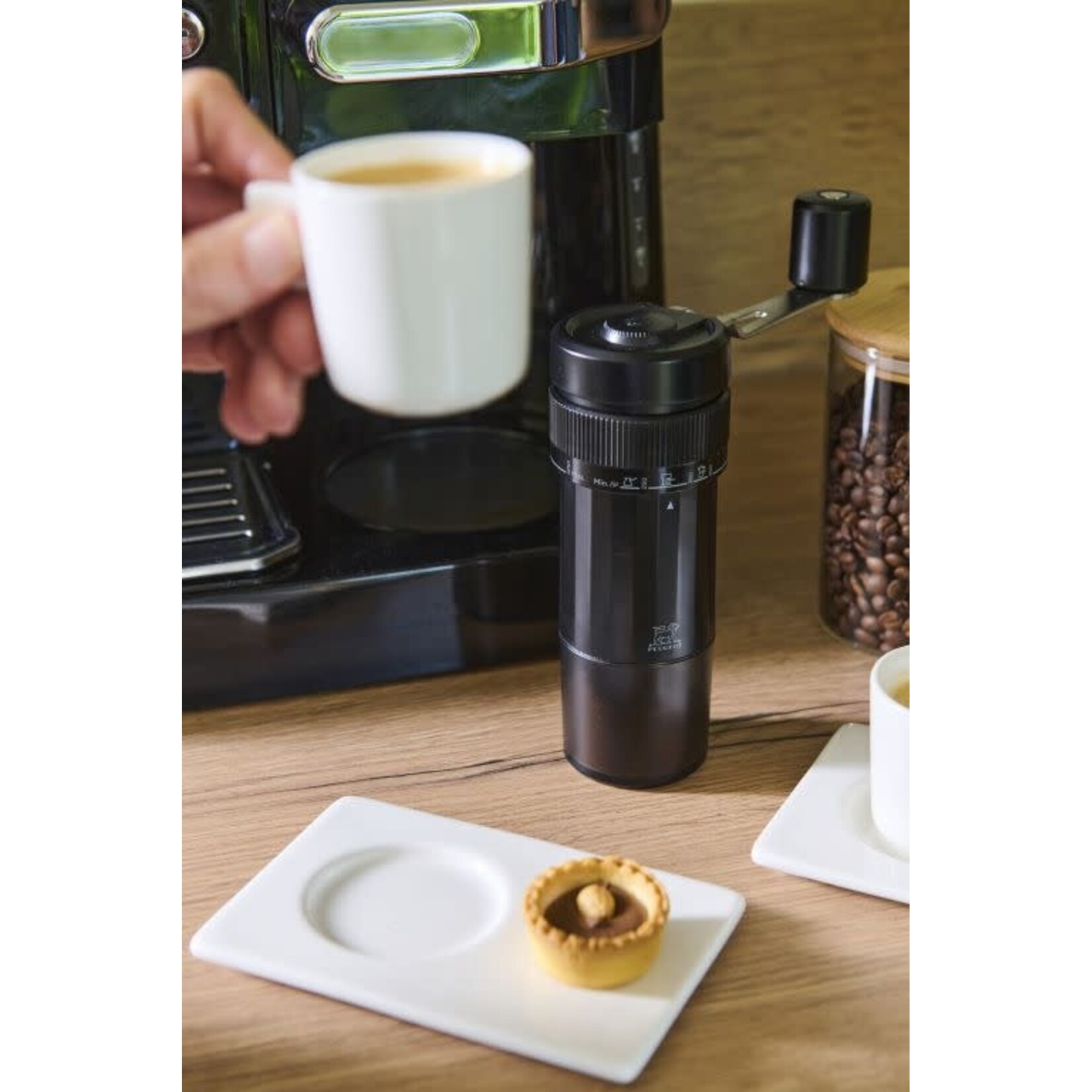 Peugeot Peugeot Presto handmatige koffiemolen met symbolen die maalgraad aangeven Peugeot 42439