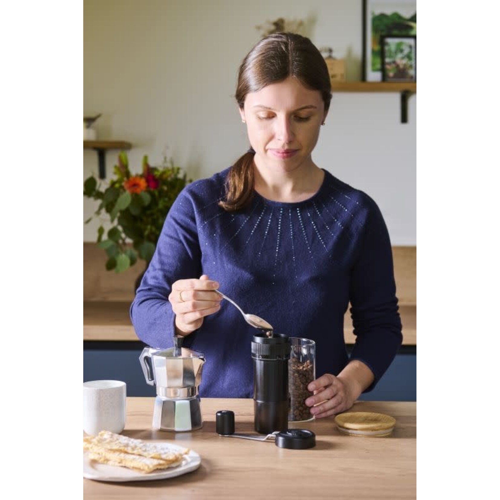 Peugeot Peugeot Presto handmatige koffiemolen met symbolen die maalgraad aangeven Peugeot 42439