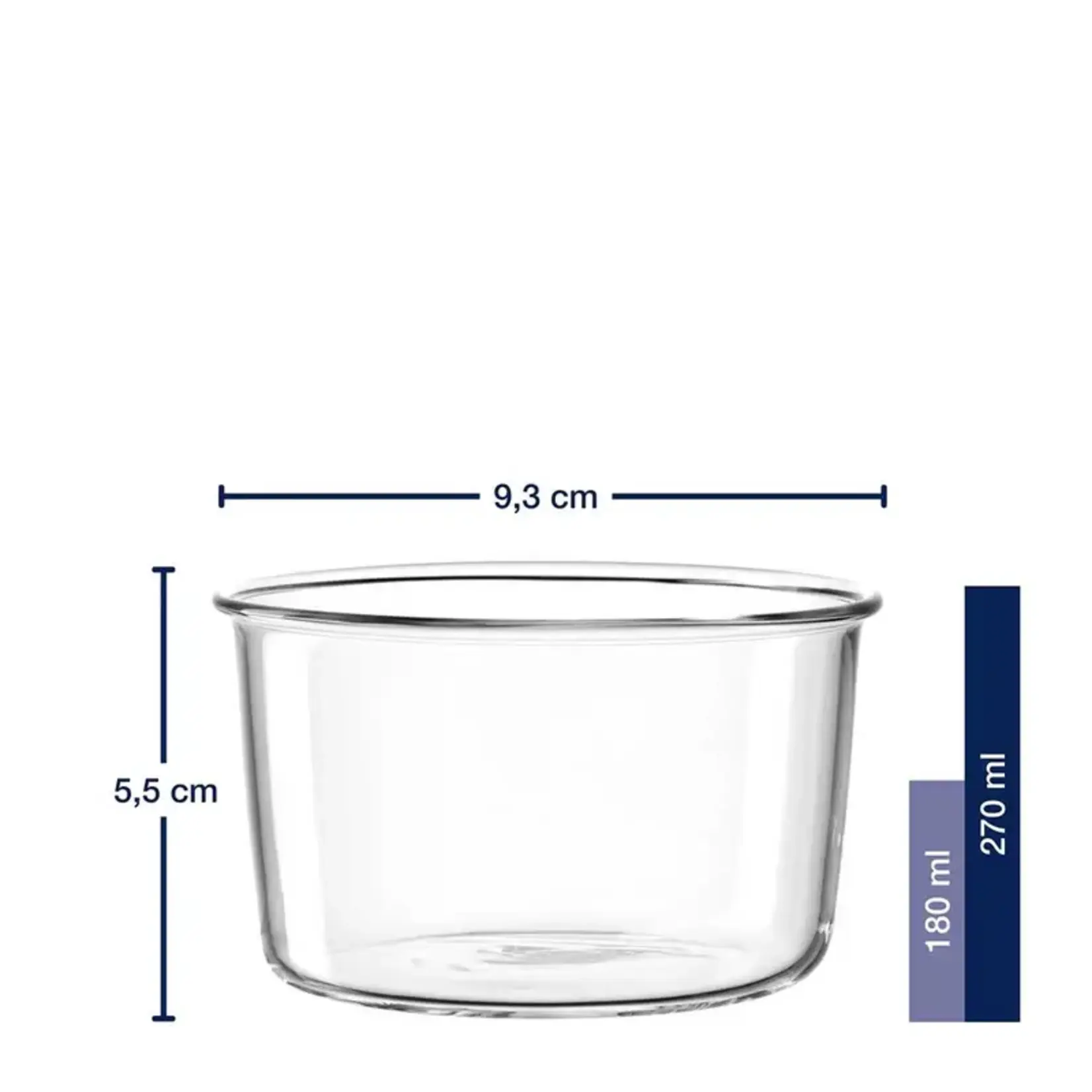 Leonardo Loving Glass Leonardo Vetro set-2 kommetjes handgemaakt Ø 9 cm 270 ml met ijslepeltje Leonardo 025369