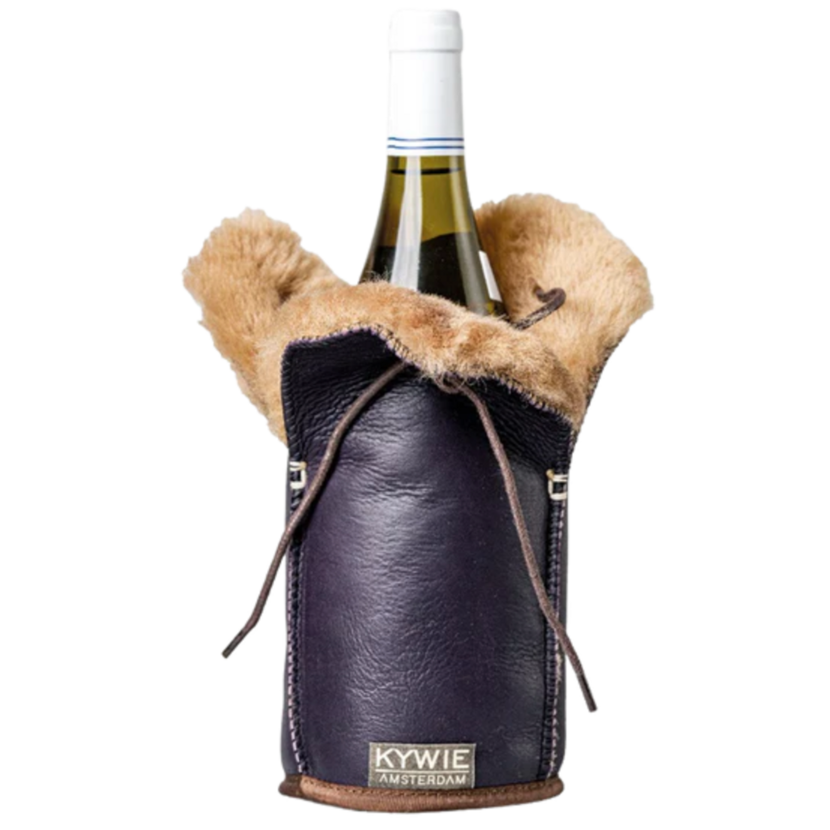 Kywie, keep it cool with wool Champagne koeler Kywie Champagne  Aubergine Silk Kyywie C23SL