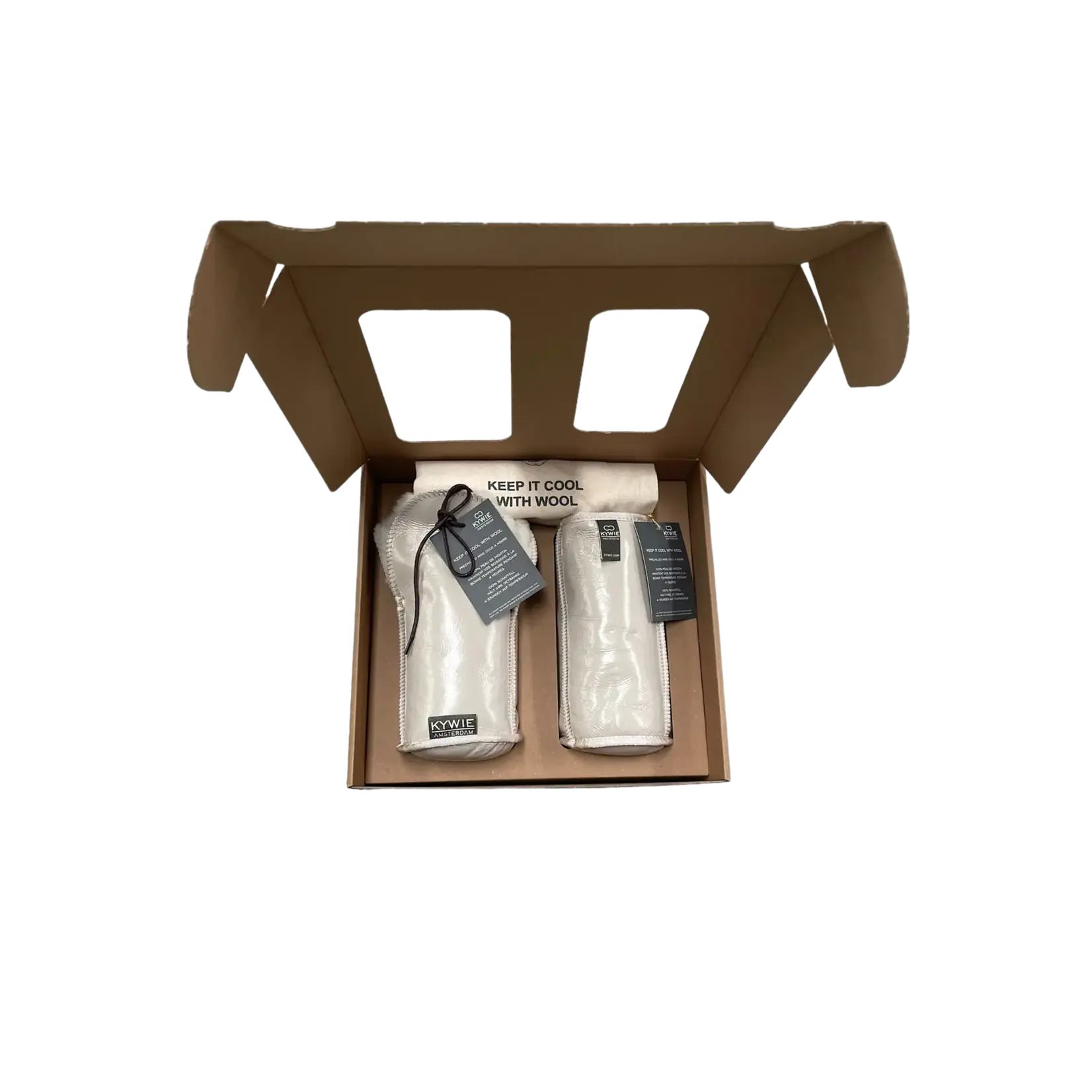 Kywie, keep it cool with wool Kywie set-2 Champagne koeler en wijnkoeler Beige Laque Kywie COM08LA
