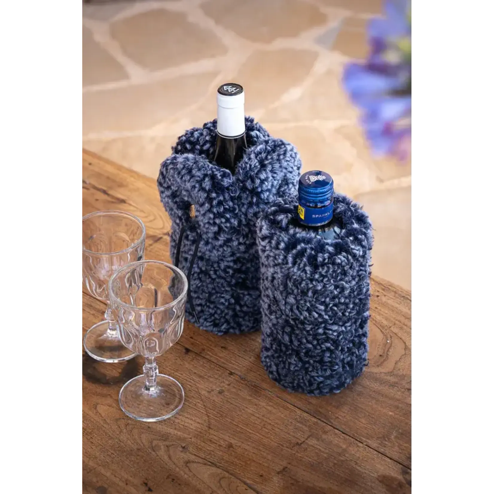 Kywie, keep it cool with wool Kywie Champagne koeler Kywie  Champagne Cooler Blue reverse Curly Kywie Curl2