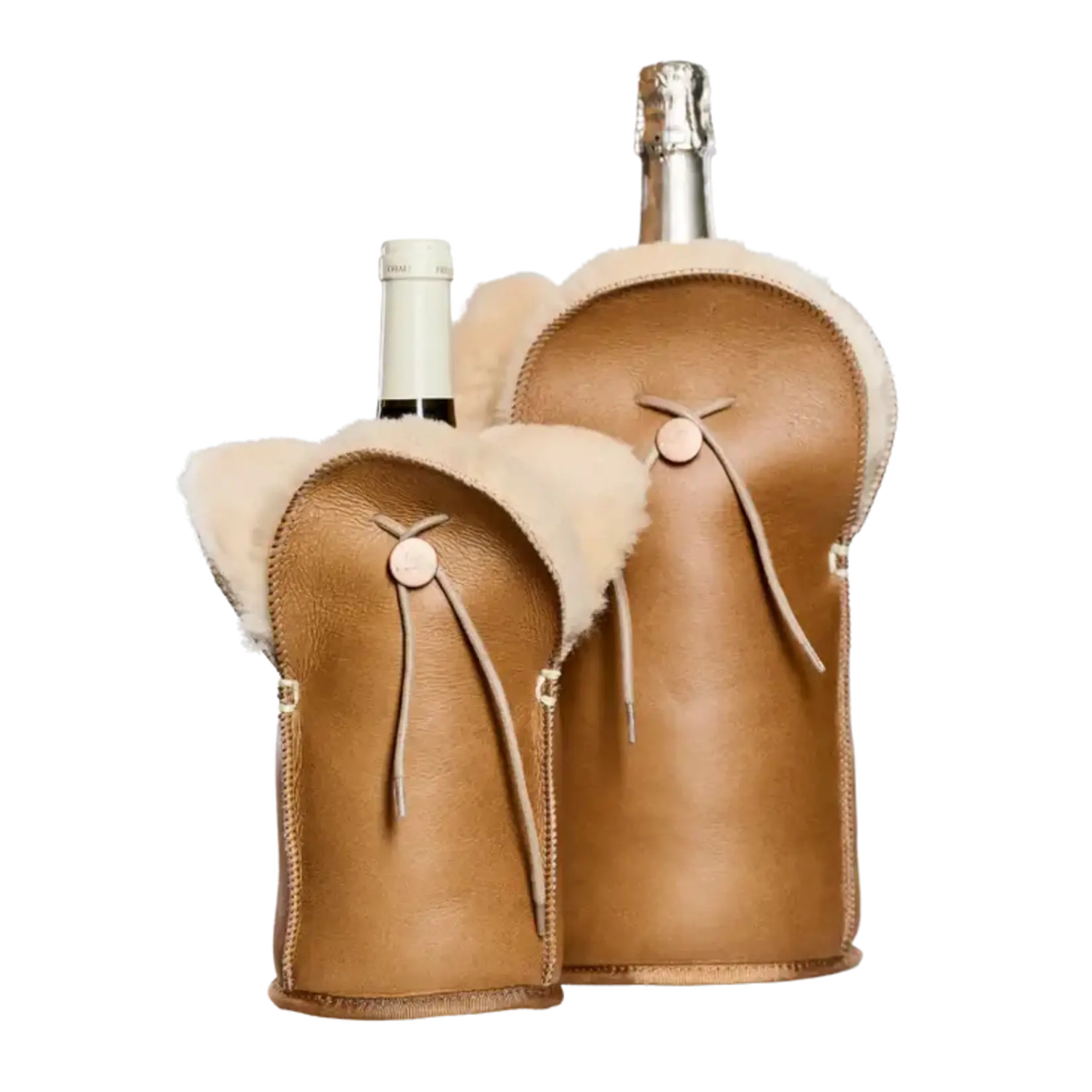 Kywie, keep it cool with wool Kywie Champagne Magnum koeler Kywie  Champagne Magnum Camel Napa Kywie M01NA