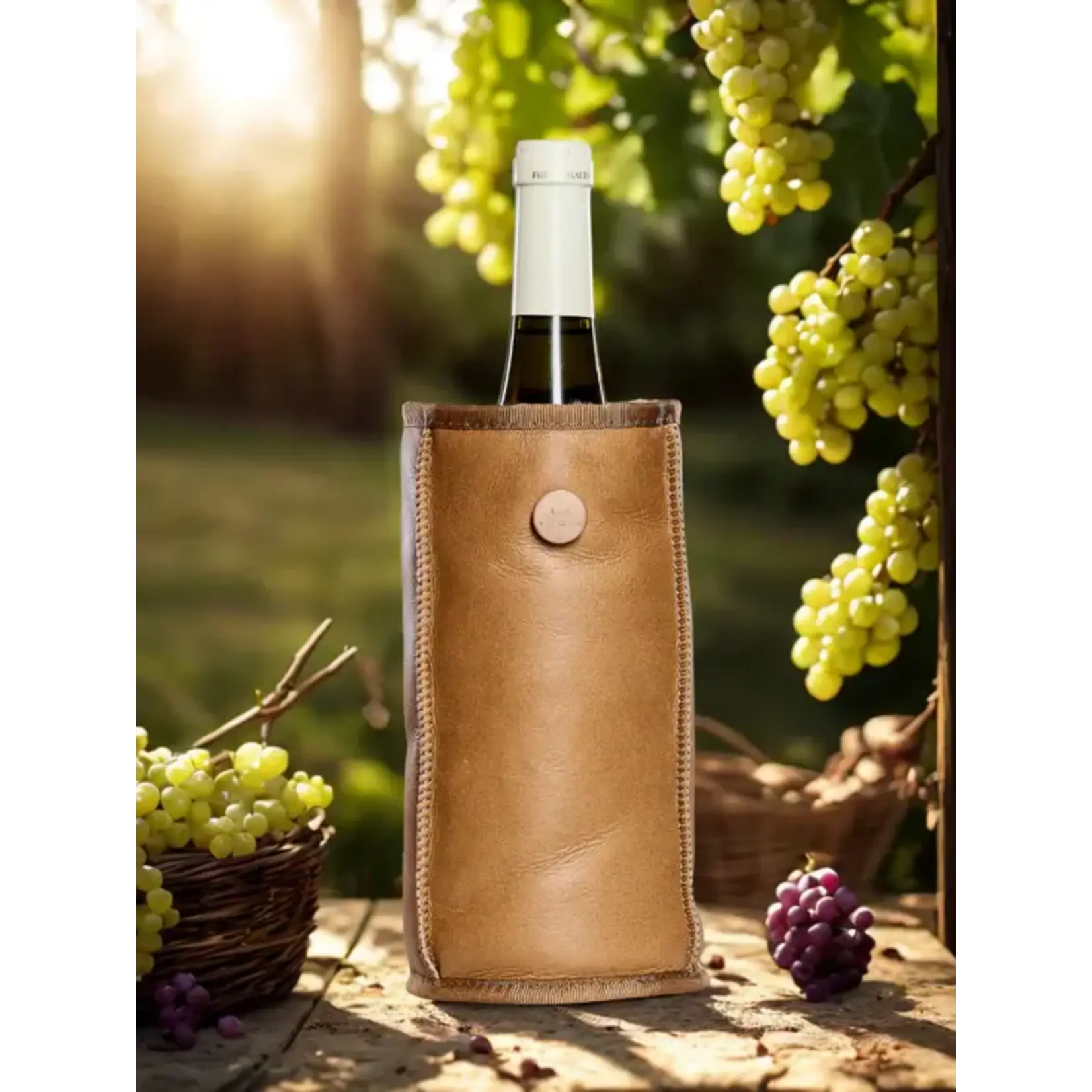 Kywie, keep it cool with wool Wijn koeler Kywie Wine Cooler Camel Napa Kywie W01na
