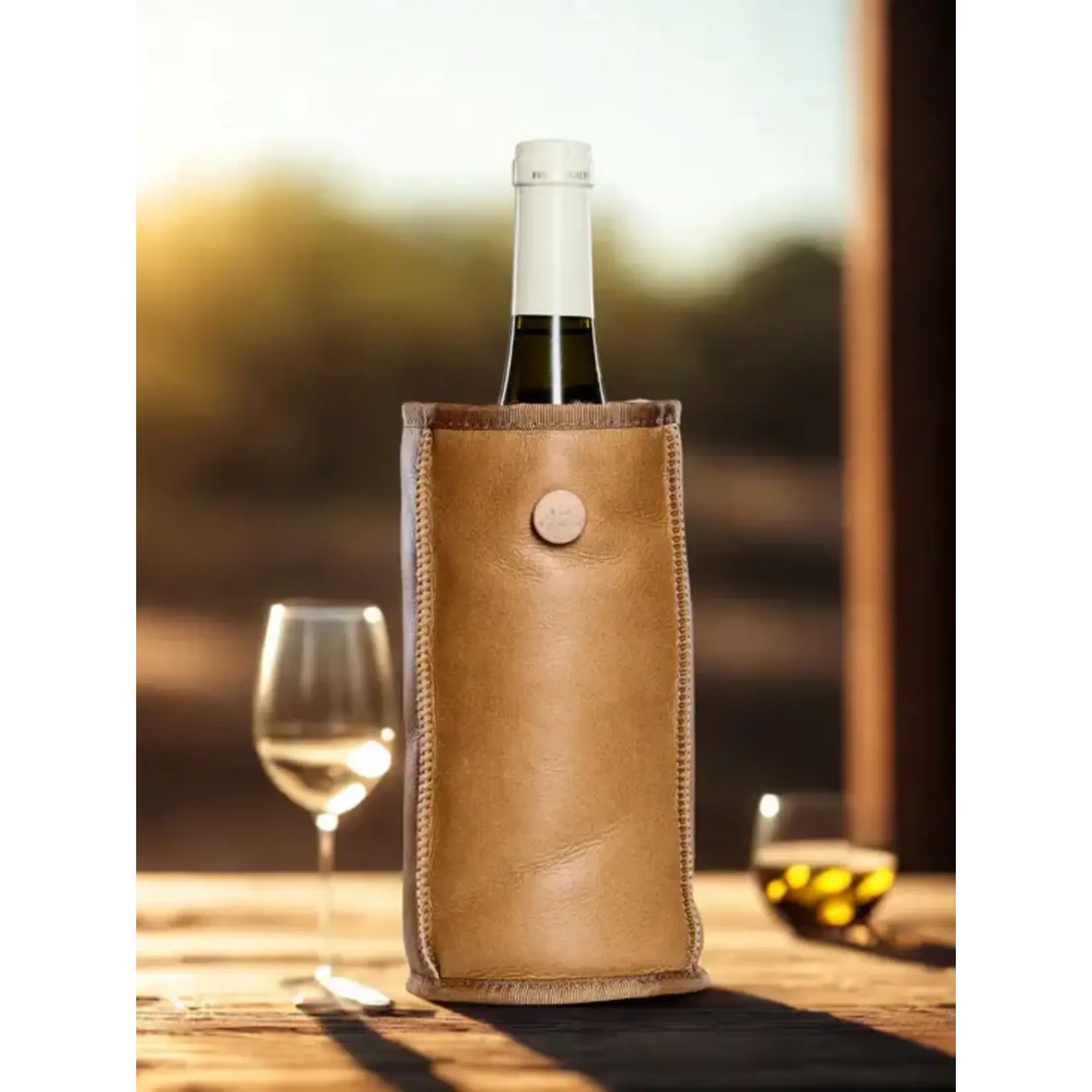 Kywie, keep it cool with wool Wijn koeler Kywie Wine Cooler Camel Napa Kywie W01na