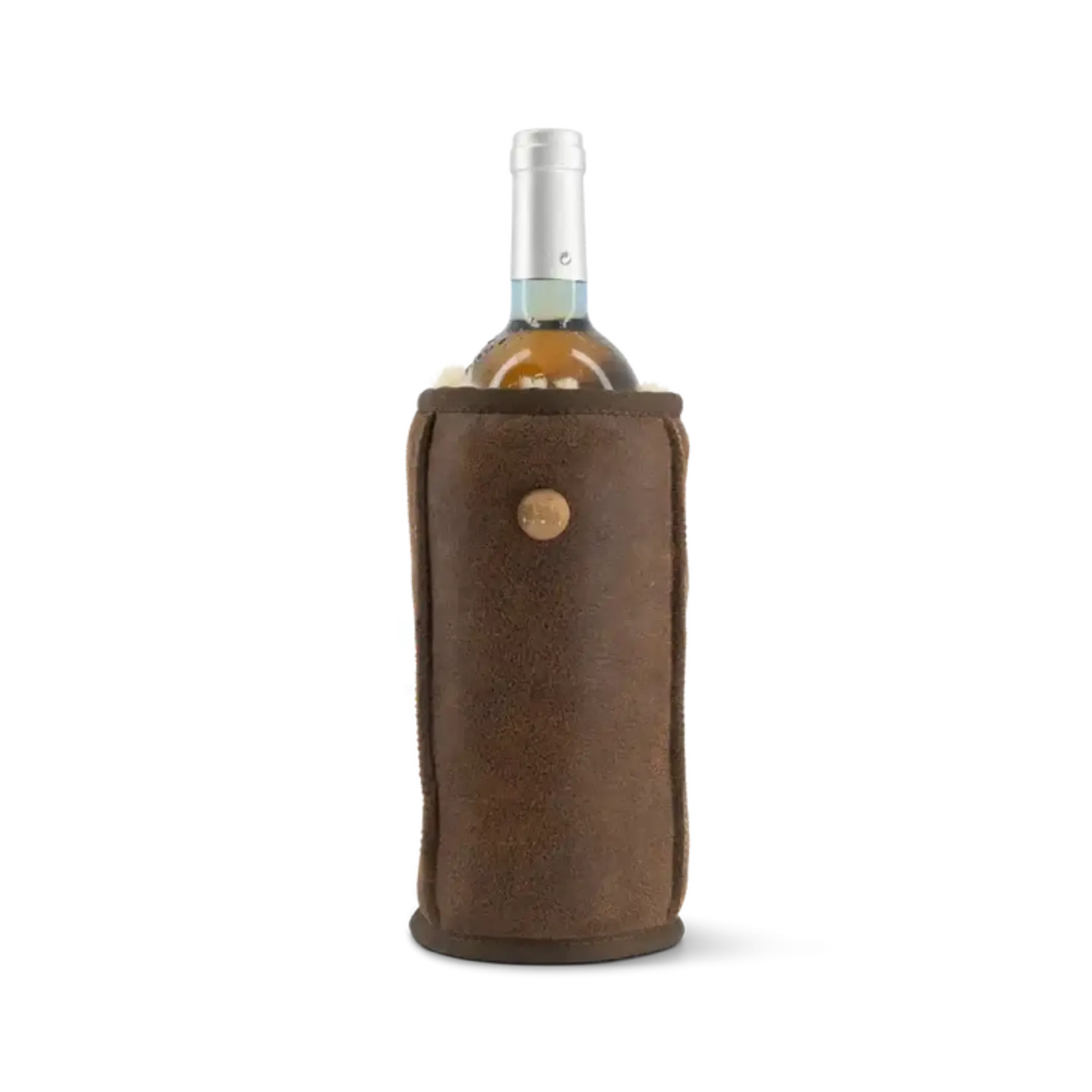 Kywie, keep it cool with wool Wijn koeler Kywie Wine Cooler wijnkoeler Brown Leather Kywie W04KL