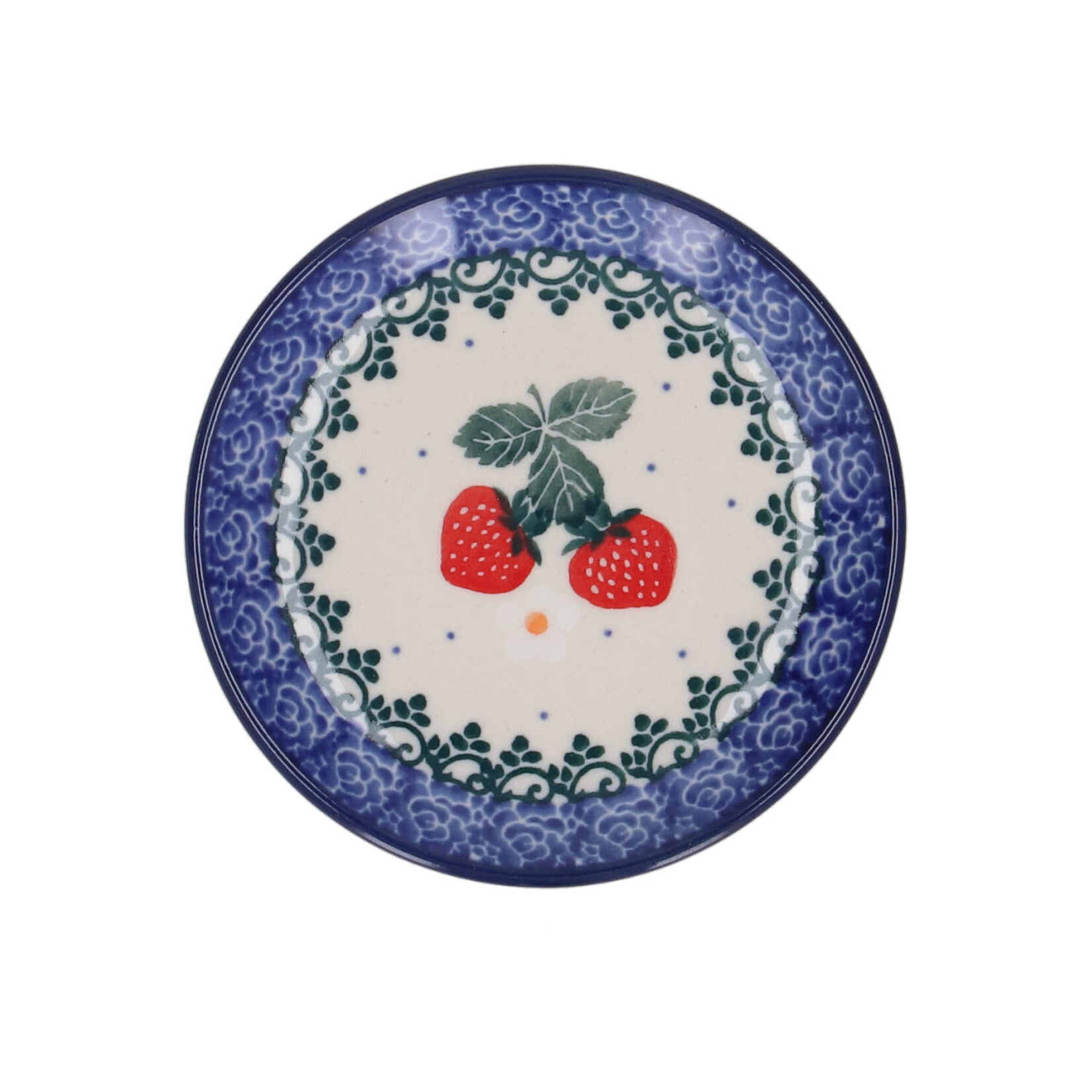 Bunzlau Castle Bunzlau Castle Teabag dish Round 10 cm Strawberries theetipje Bunzlau Castle 1262-3494