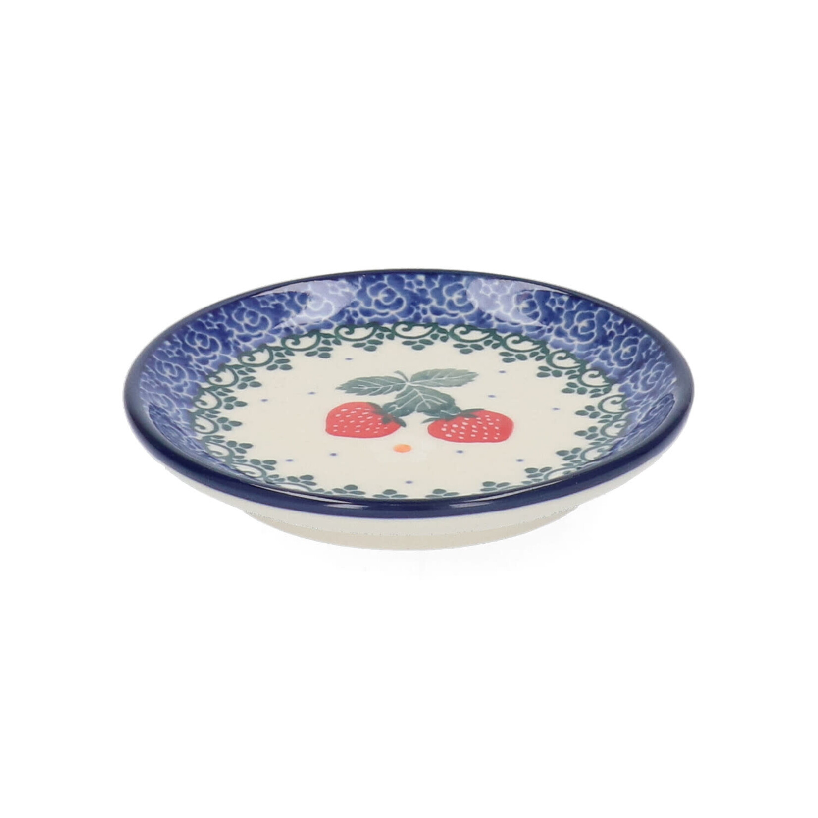 Bunzlau Castle Bunzlau Castle Teabag dish Round 10 cm Strawberries theetipje Bunzlau Castle 1262-3494