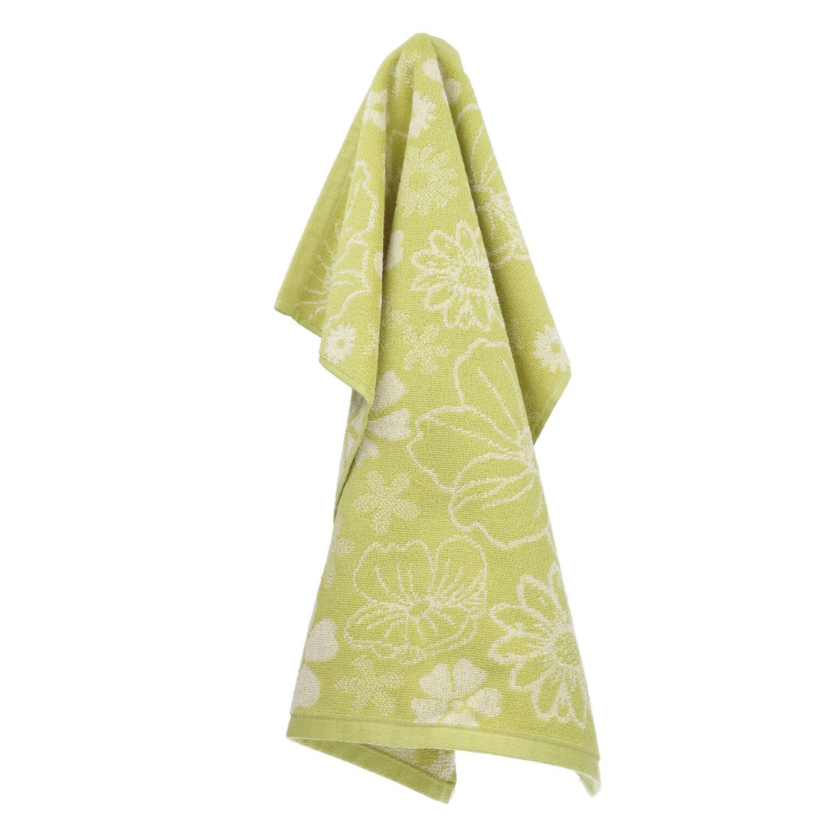 Bunzlau Castle Bunzlau Castle Kitchen towel keukendoek Flowerbed lime green Bunzlau Castle 6440-g