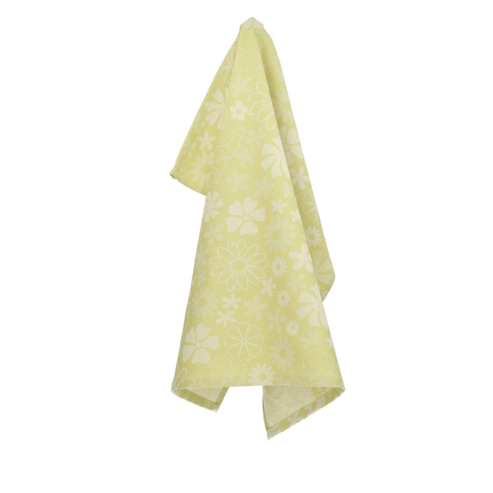 Bunzlau Castle Bunzlau Castle Tea towel theedoek Flowerbed lime green Bunzlau Castle 6441-g