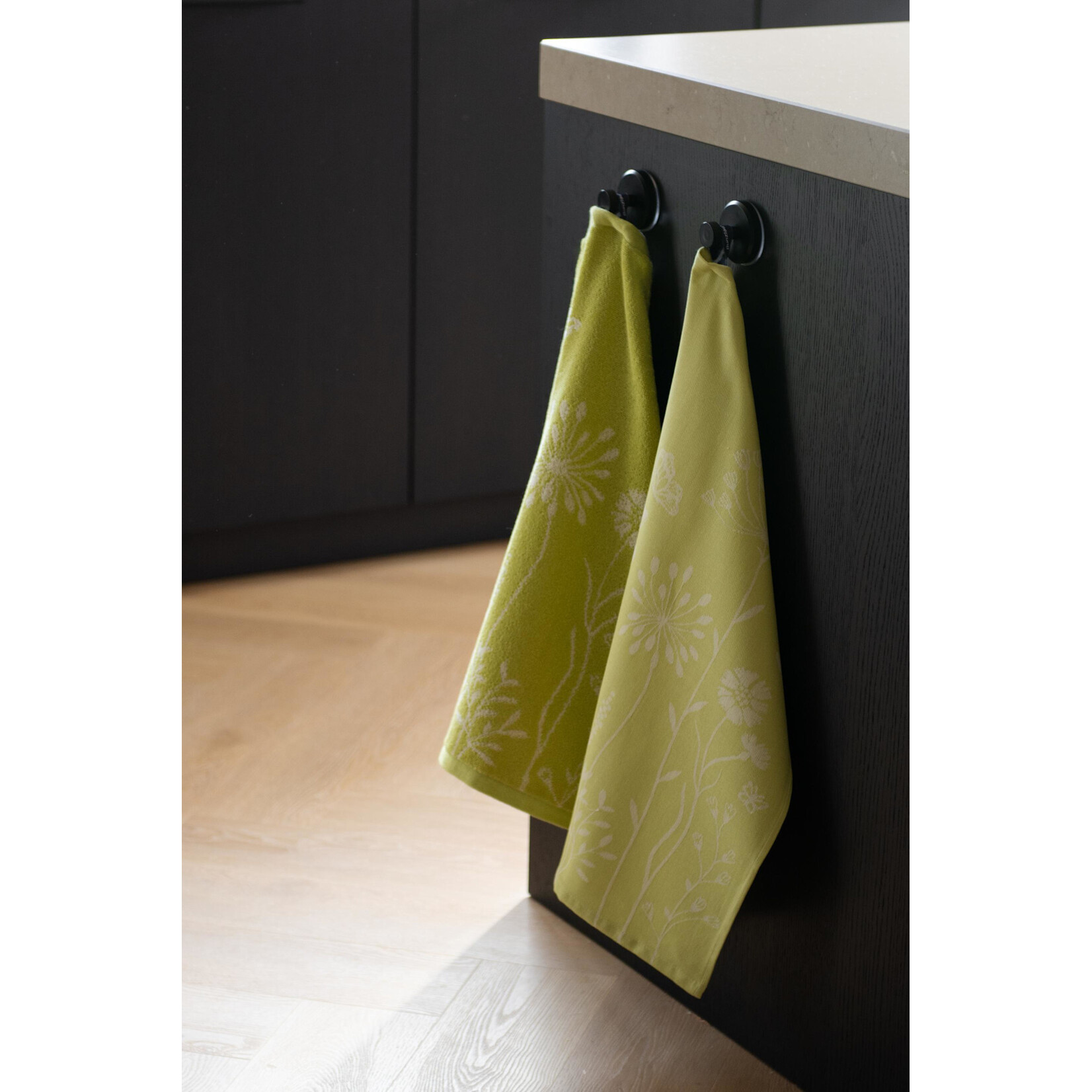 Bunzlau Castle Bunzlau Castle Kitchen towel keukendoek Wild Flowers Lemon Green Bunzlau Castle 6450-g