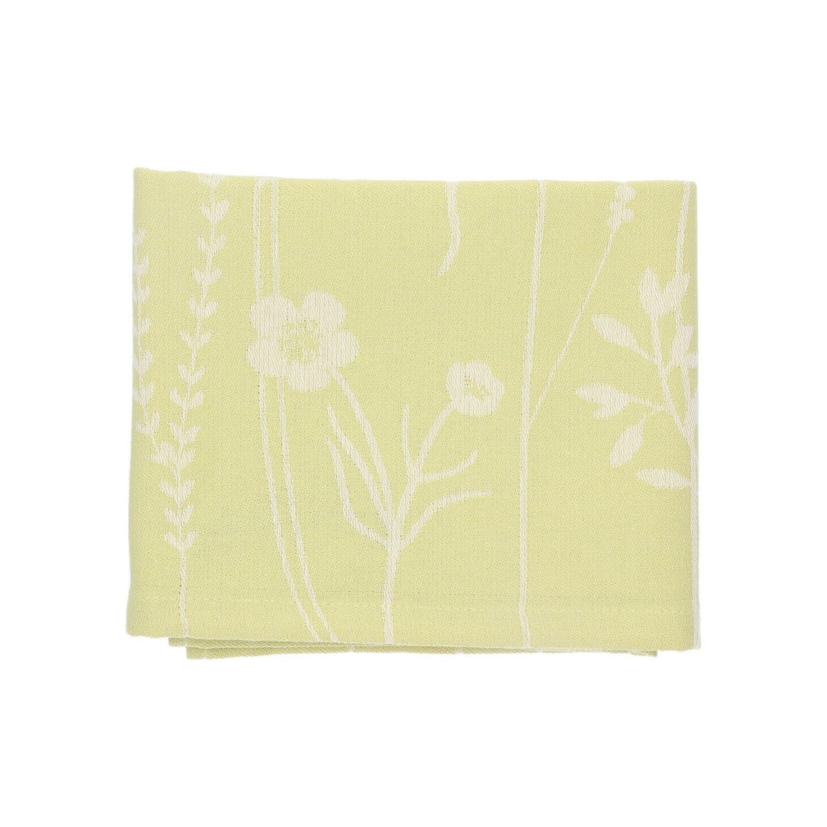 Bunzlau Castle Bunzlau Castle Tea towel theedoek Wild Flowers Lemon Green Bunzlau Castle 6451-g