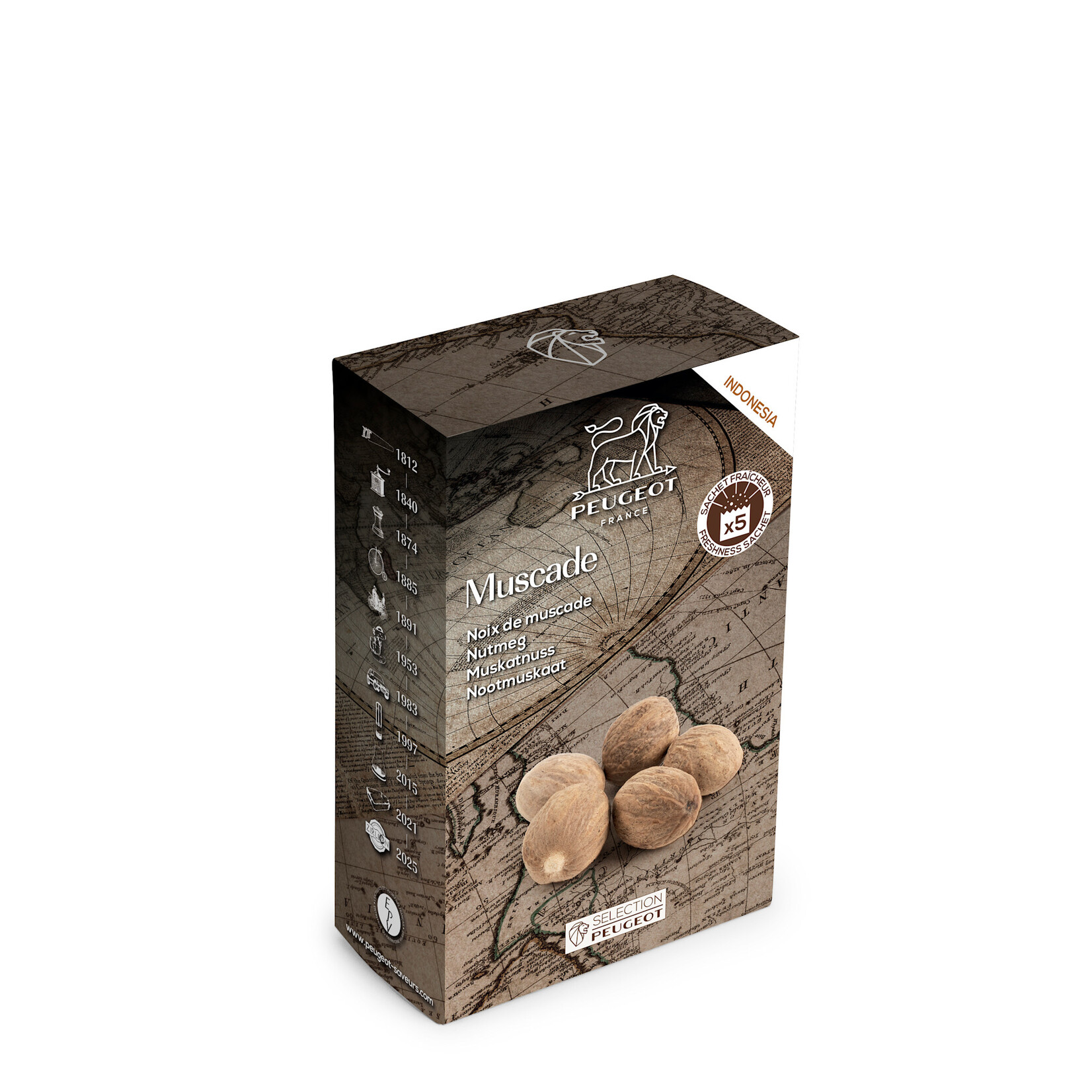 Peugeot 5 Indonesische nootmuskaat bolletjes Peugeot nootmuskaat 5 bolletjes Peugeot 48488