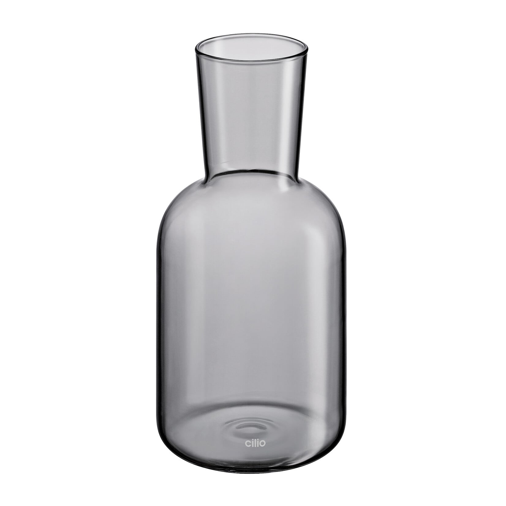 Cilio Grijs glas 750 ml karaf met 200 ml glas dat karaf afsluit Cilio Lorenzo karaf met glas grijs Cilio 291490
