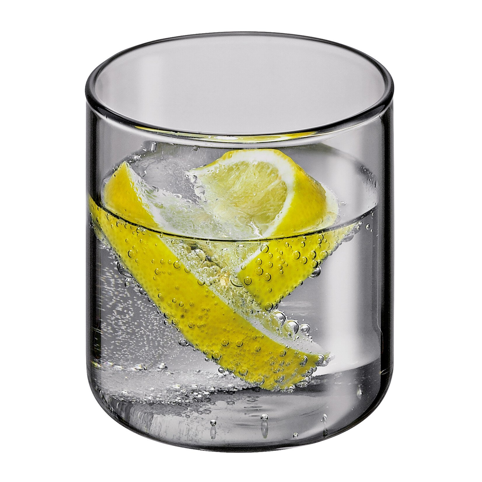 Cilio Grijs glas 750 ml karaf met 200 ml glas dat karaf afsluit Cilio Lorenzo karaf met glas grijs Cilio 291490