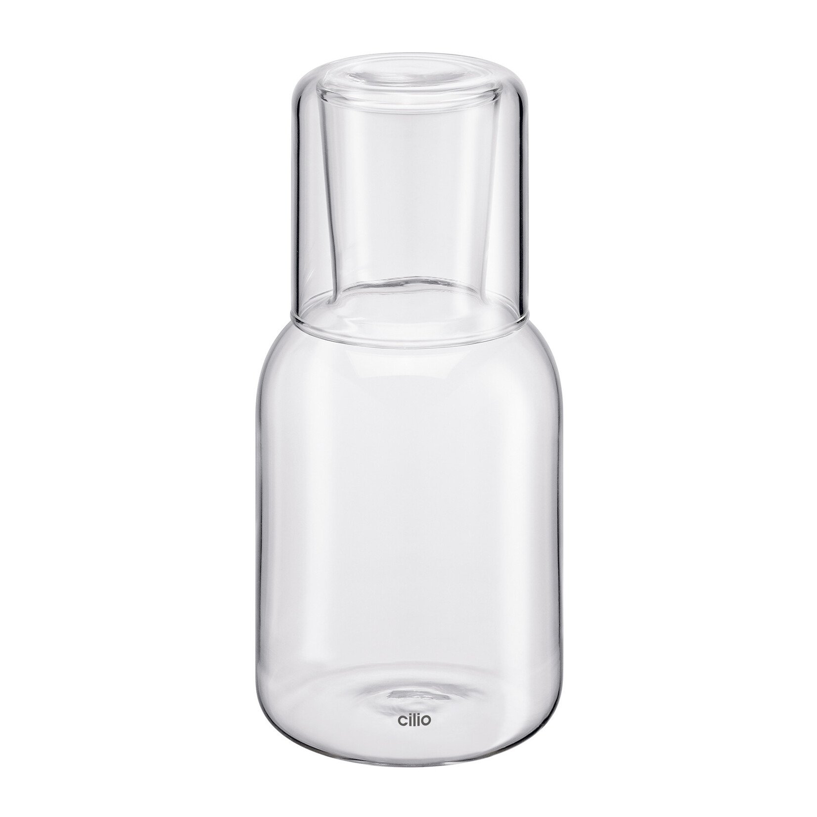 Cilio Glazen 750 ml karaf met 200 ml glas dat karaf afsluit Cilio Lorenzo karaf met glas Cilio 291506