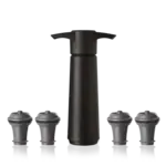 Diverse Merken Vacuvin Wine Saver zwart wijn vacuümpomp met 4 stoppers Vacuvin 09824606
